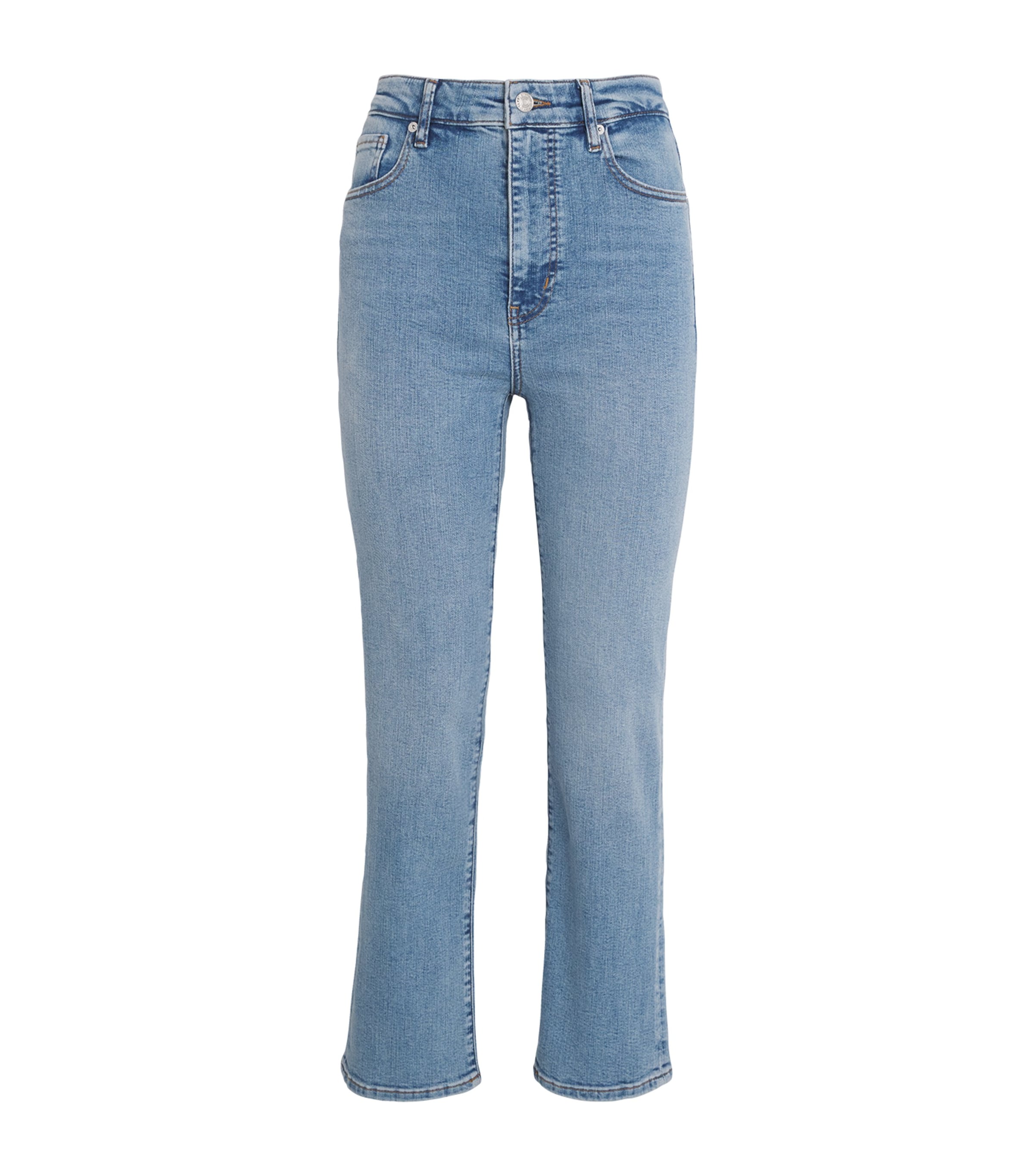 Frame Pearl Atelier Le Jane Crop Jeans Daylight Pearl In Blue