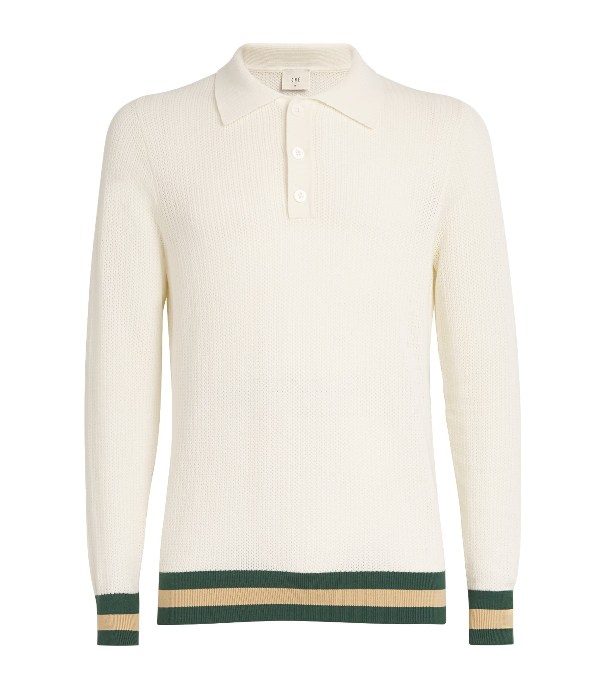 Che Cotton Quinn Polo Shirt In White