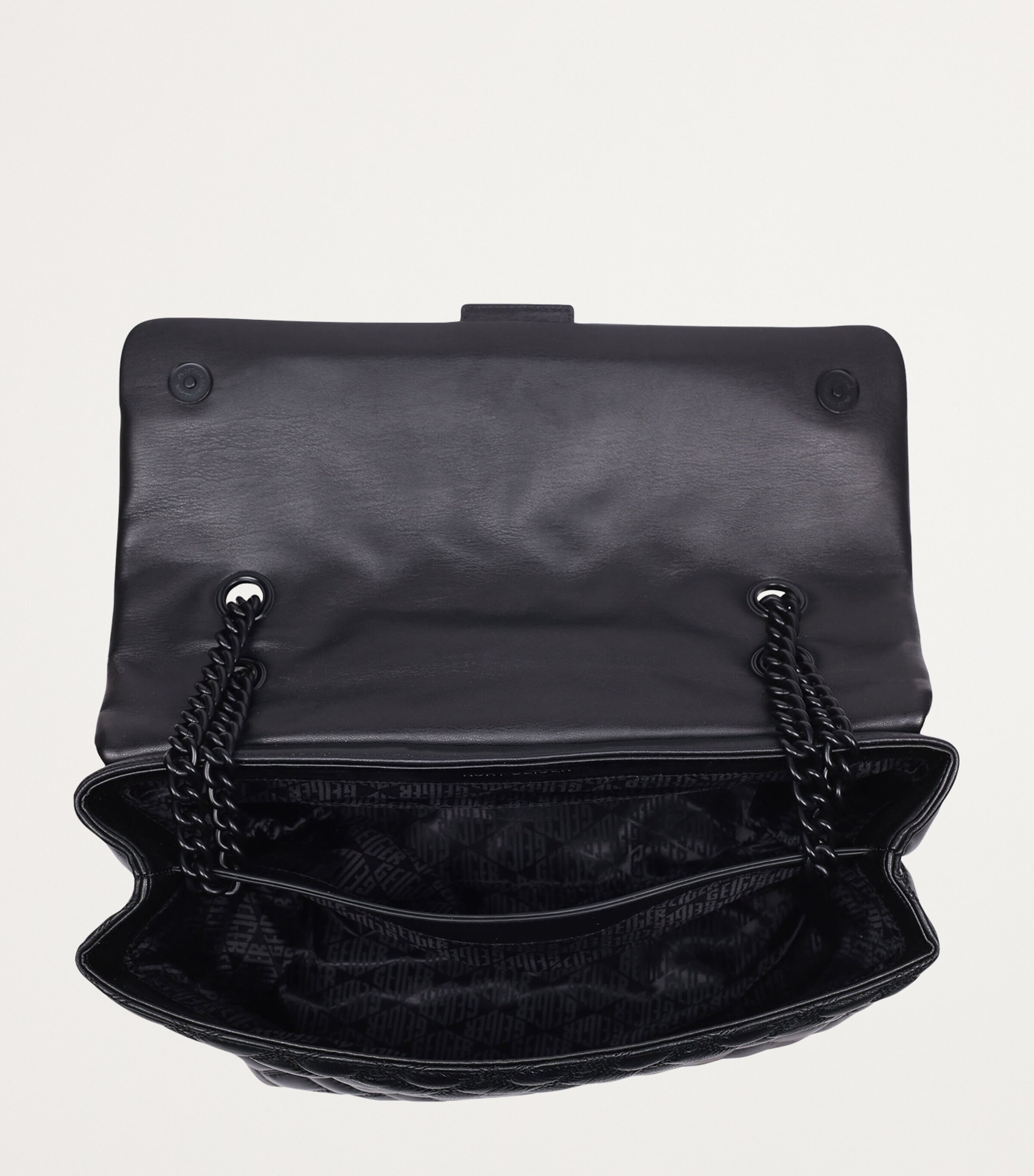 Kurt Geiger London XXL Leather Kensington Shoulder Bag Black Image 2