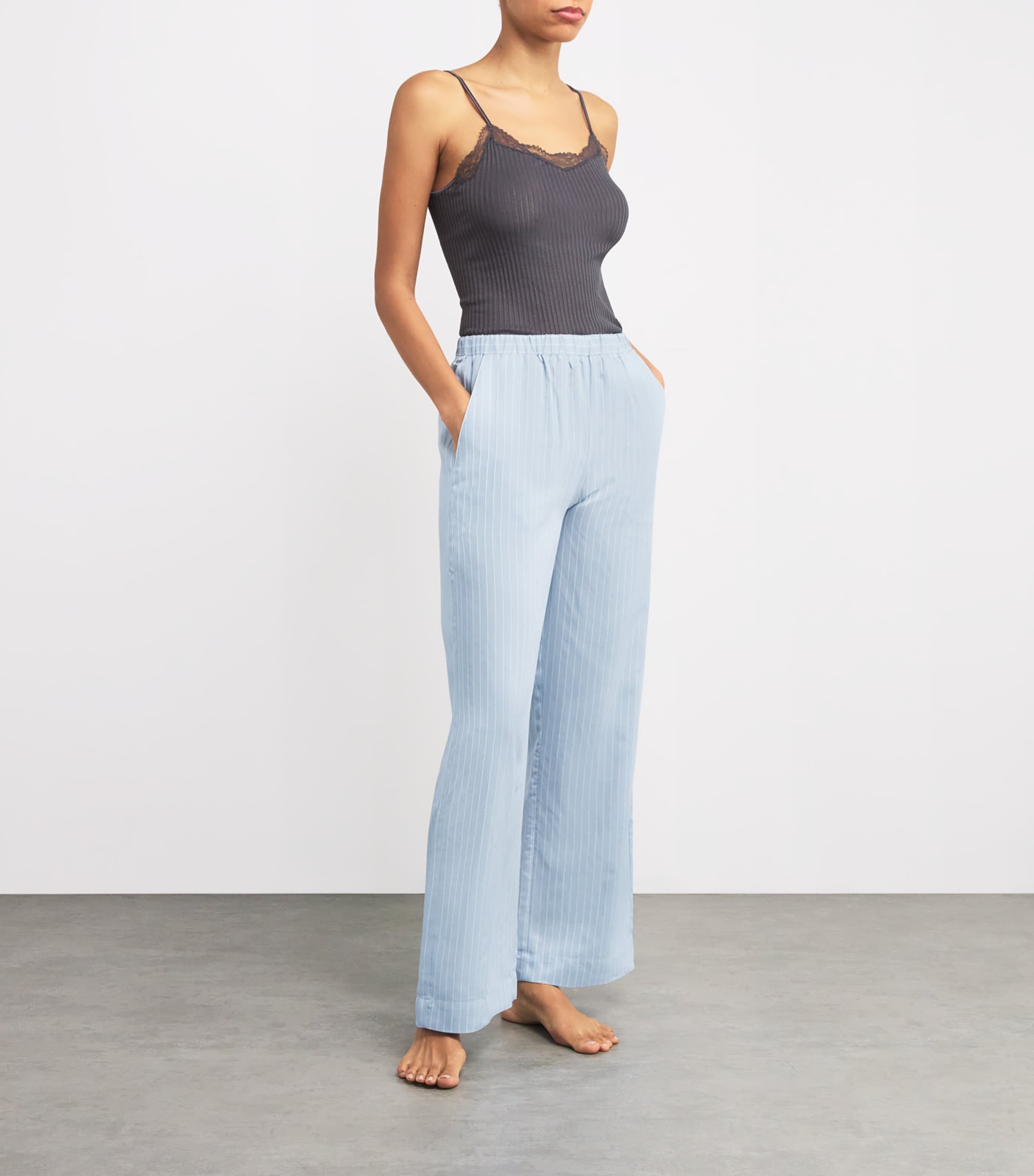 Striped Pyjama Bottoms 416 BLUE STRIPES Image 2