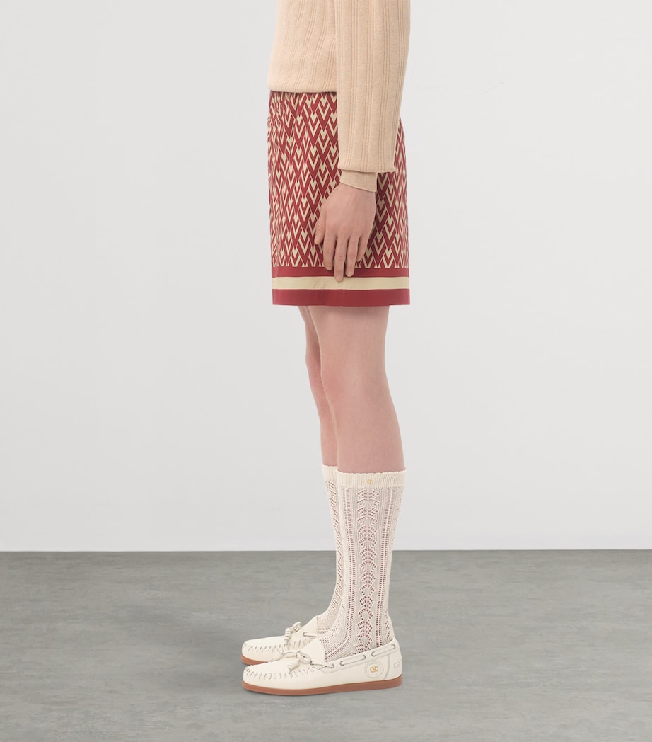 Valentino Garavani Mens Toute La V Bermuda Shorts Clt Image 3