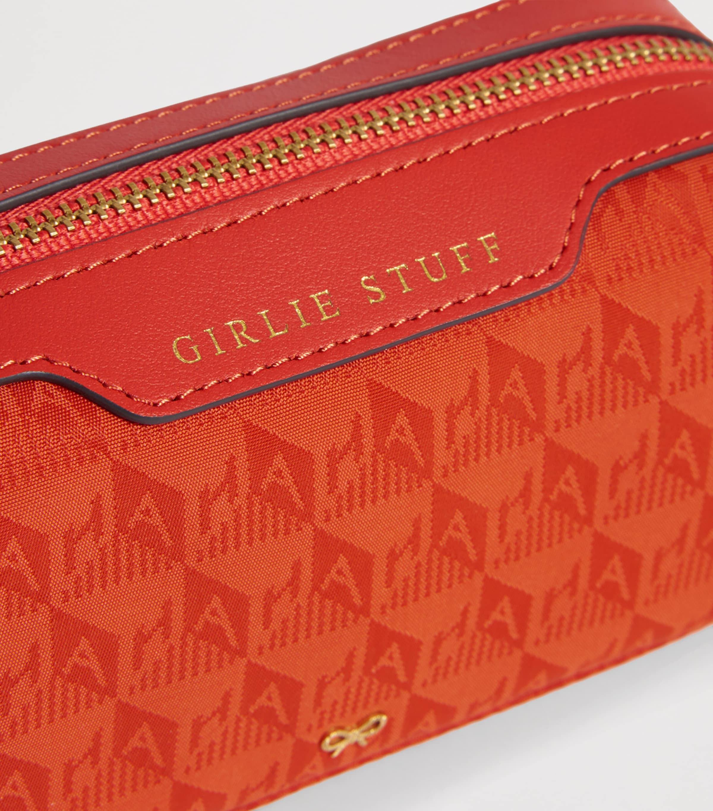 Jacquard Logo Girlie Stuff Pouch BURNT SIENNA Image 5