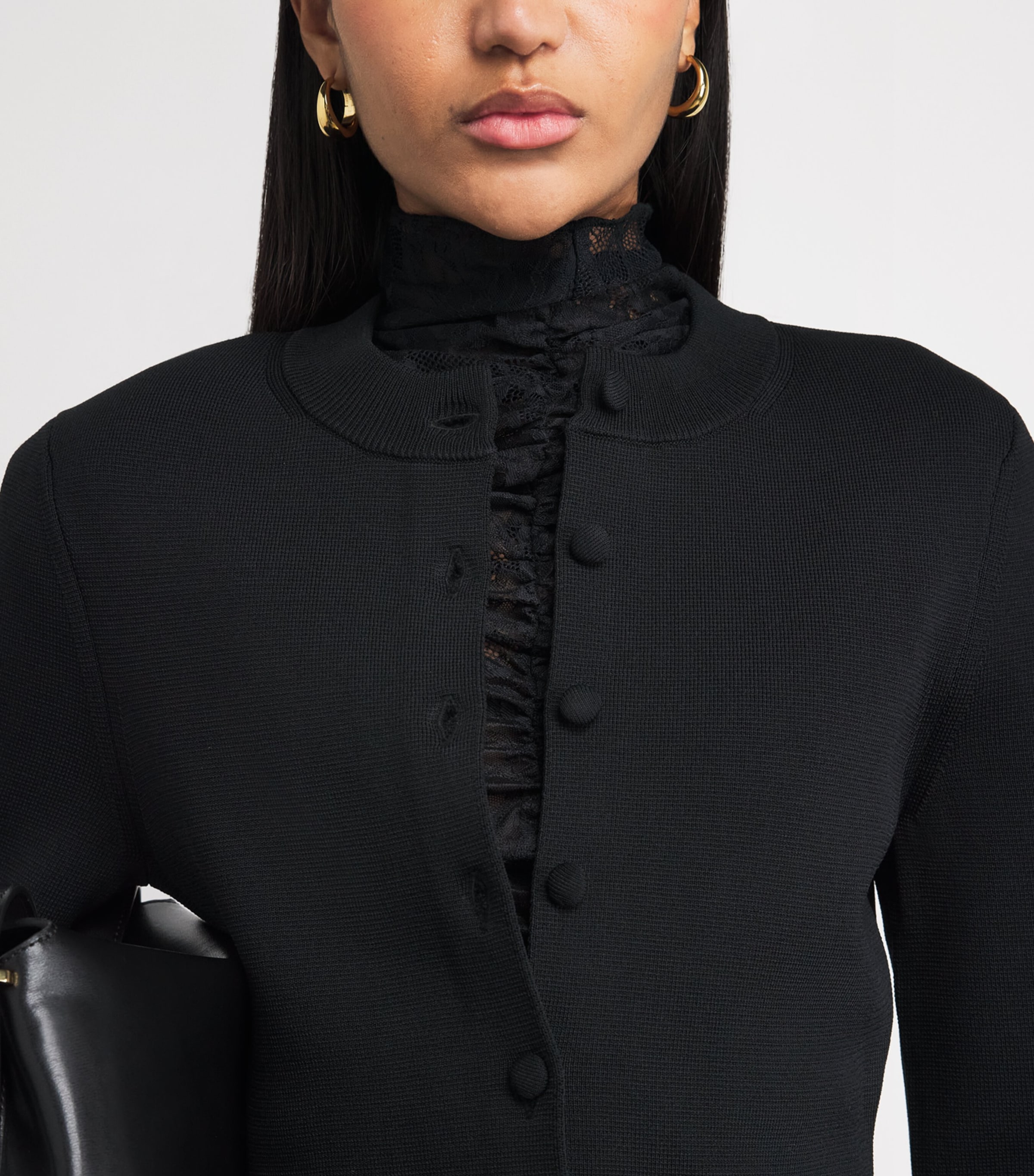 CAMILLA AND MARC Womens Aria Knit Cardigan Black Image 3