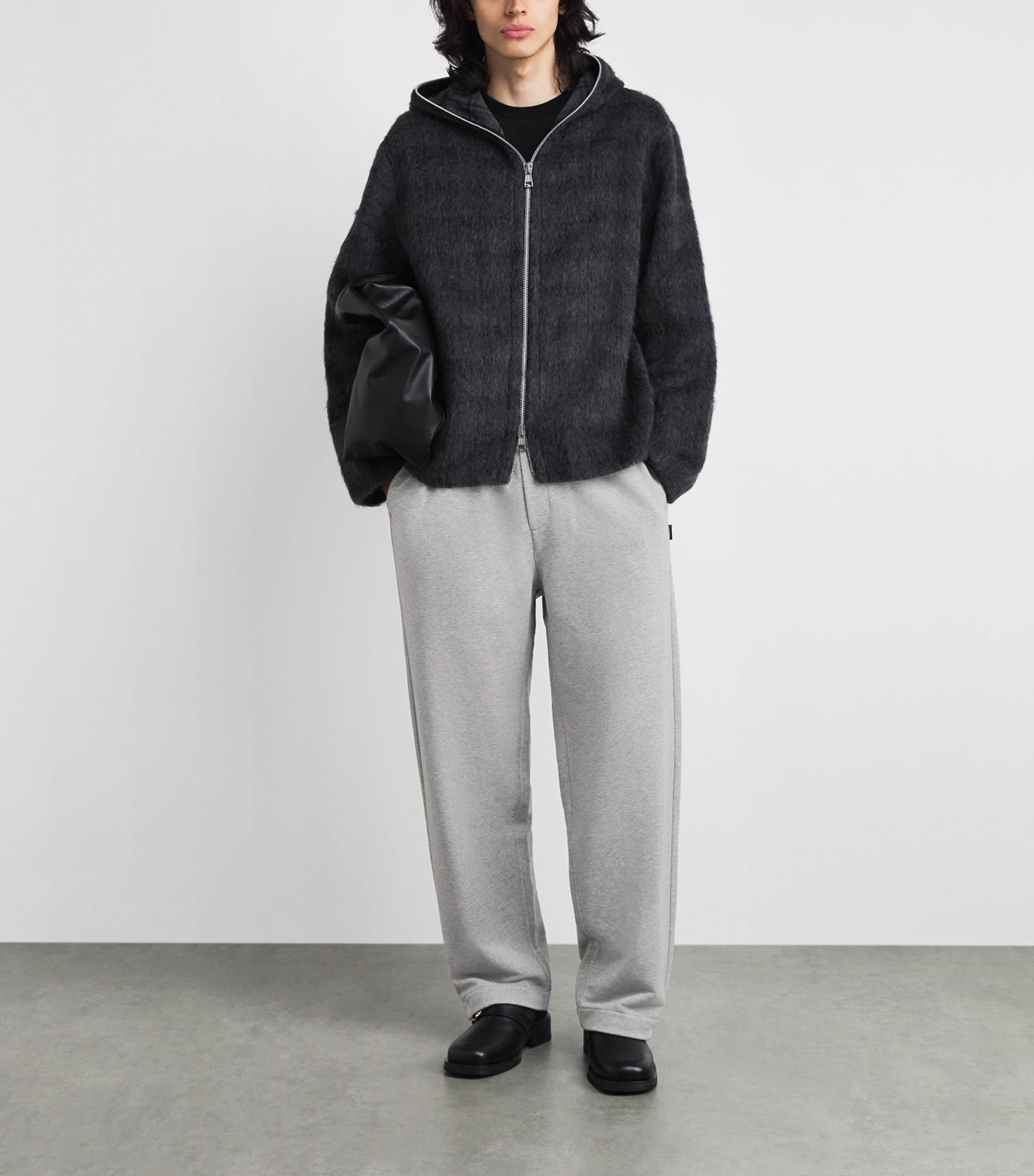 MM6 Maison Margiela Mens Cotton-Blend Wide-Leg Sweatpants Image 2