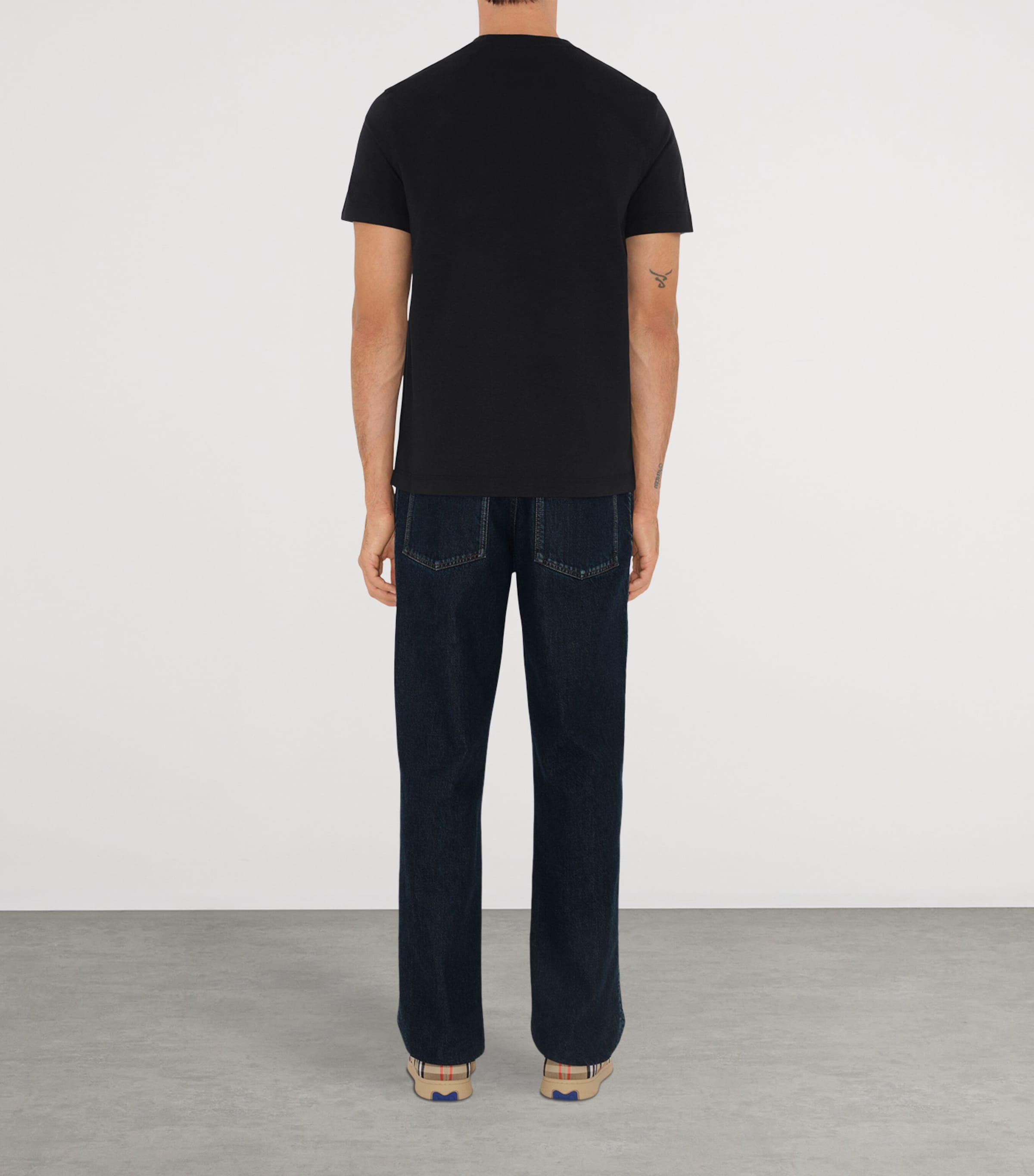 Check Label T-Shirt BLACK Image 4