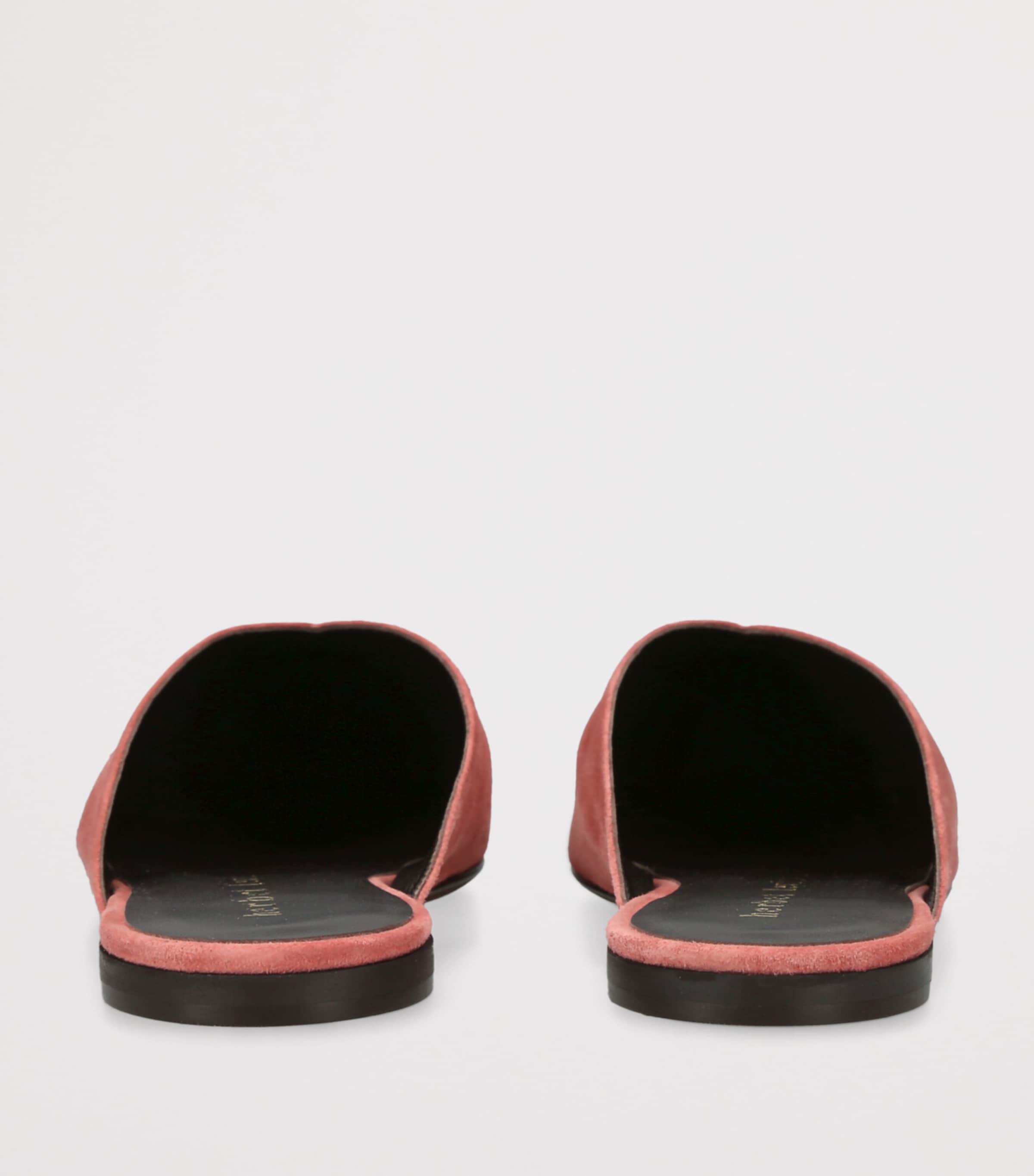 Herbert Levine Suede Home Body Mules Pink Image 4