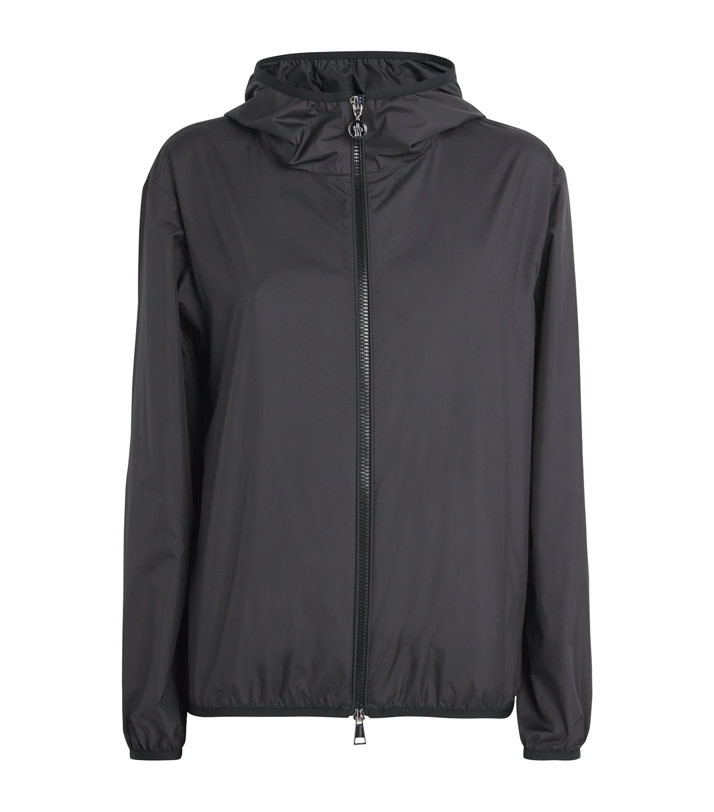Shop Moncler Hooded Fegeo Windbreaker Jacket In Black