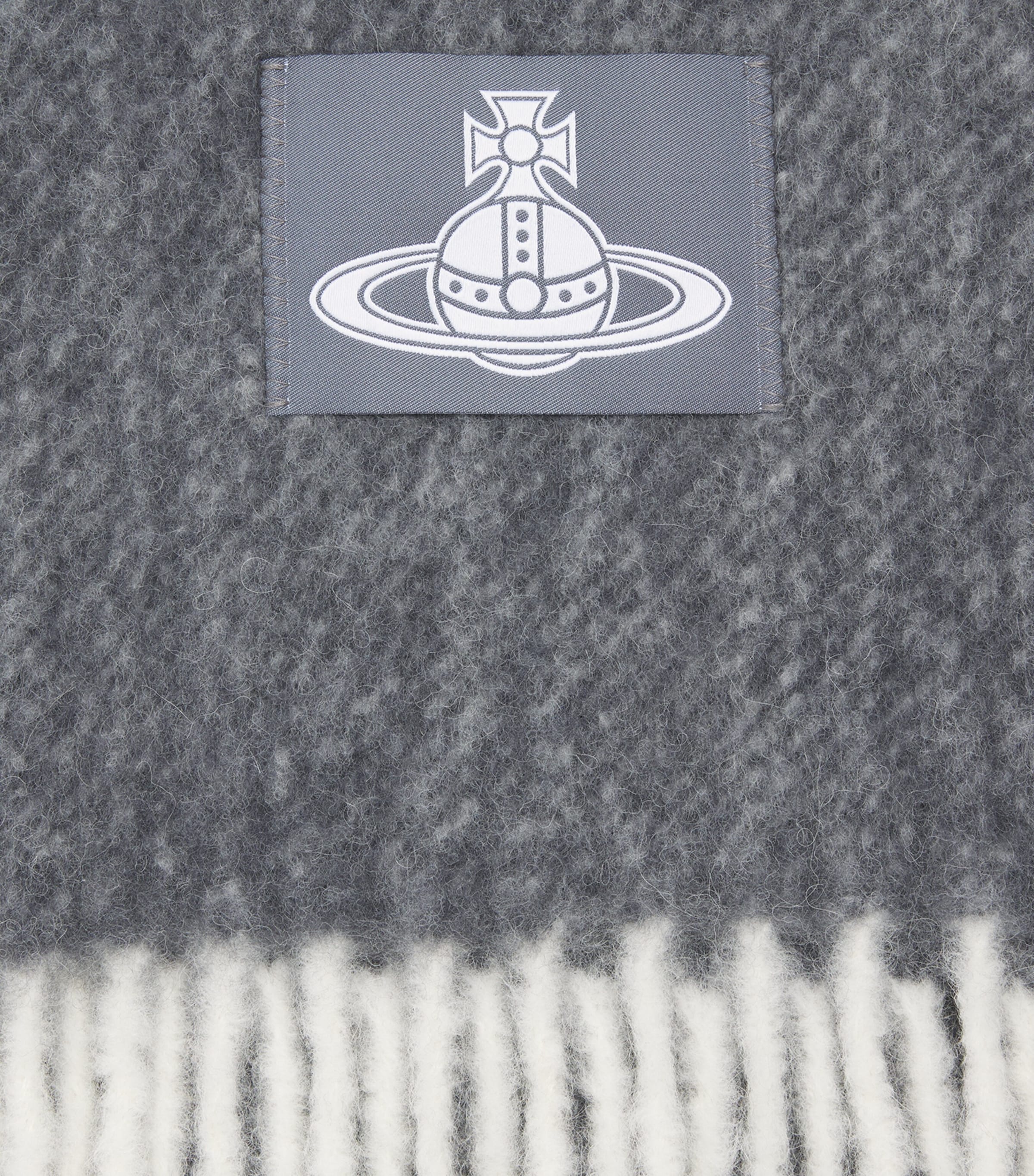 Vivienne Westwood Black Alpaca-Blend Orb Scarf | Harrods US
