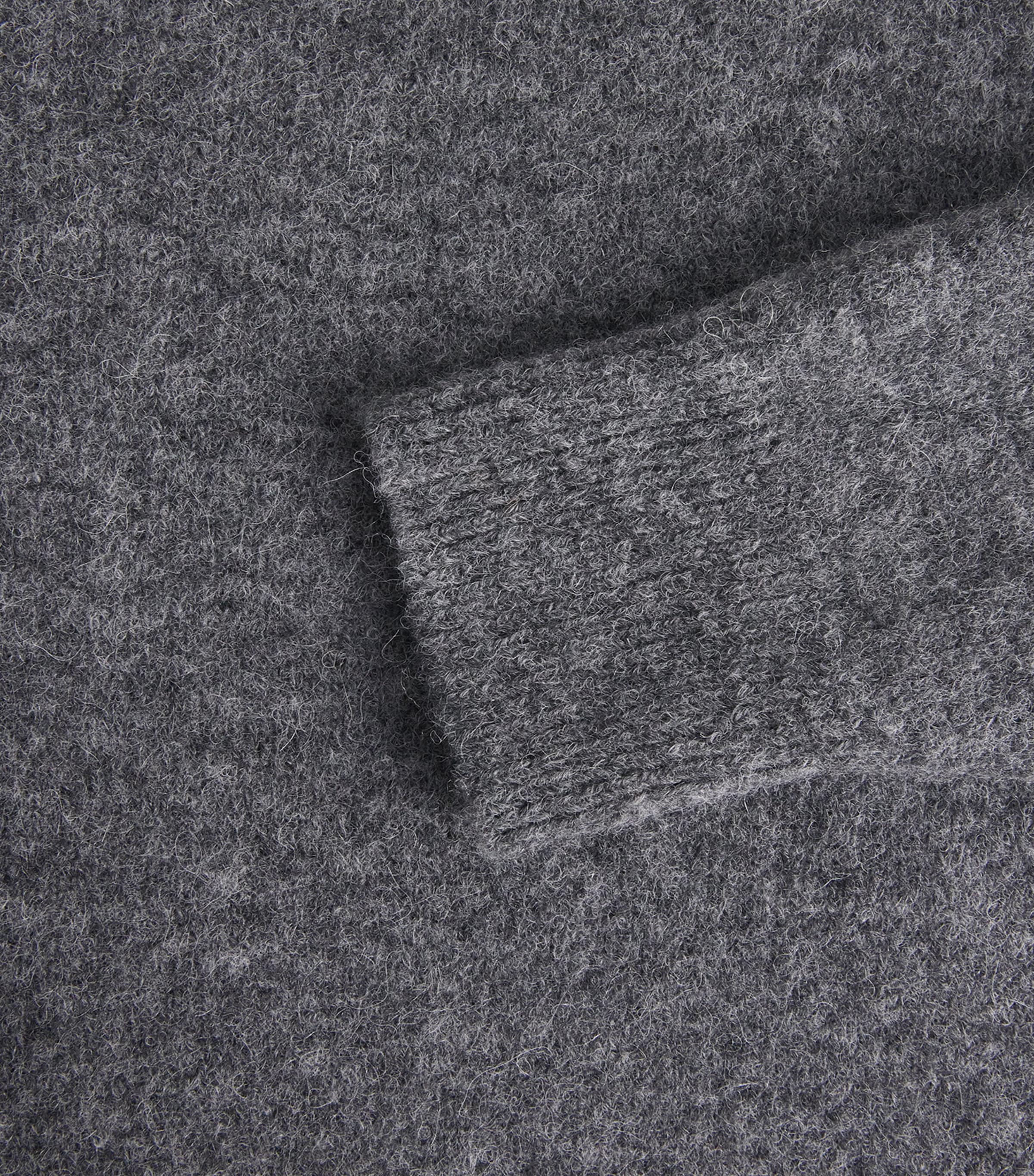 Barena Mens Alpaca-Blend Crew-Neck Sweater Grey Image 6
