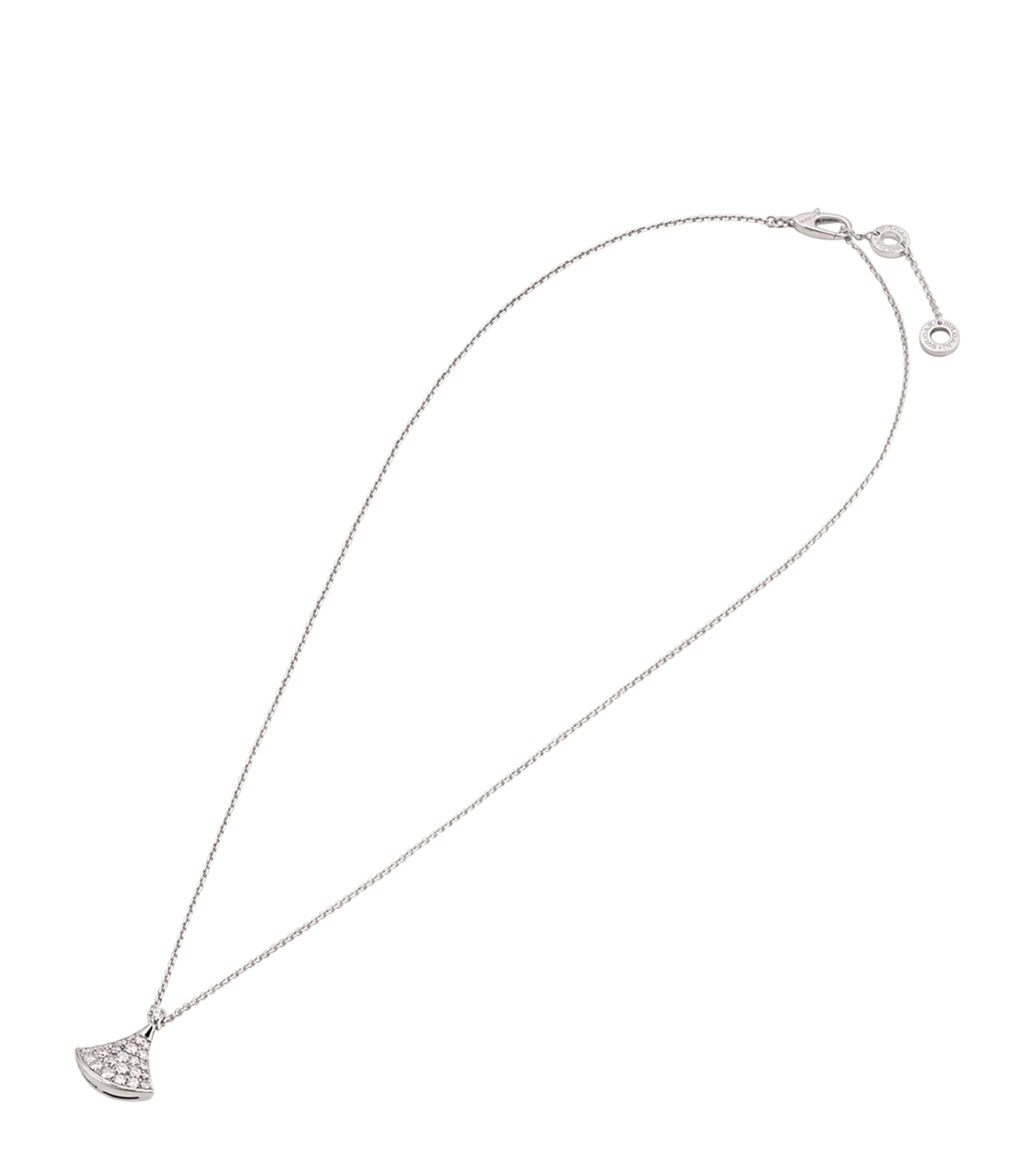 White Gold and Diamond Divas' Dream Necklace WHITE GOLD Image 1