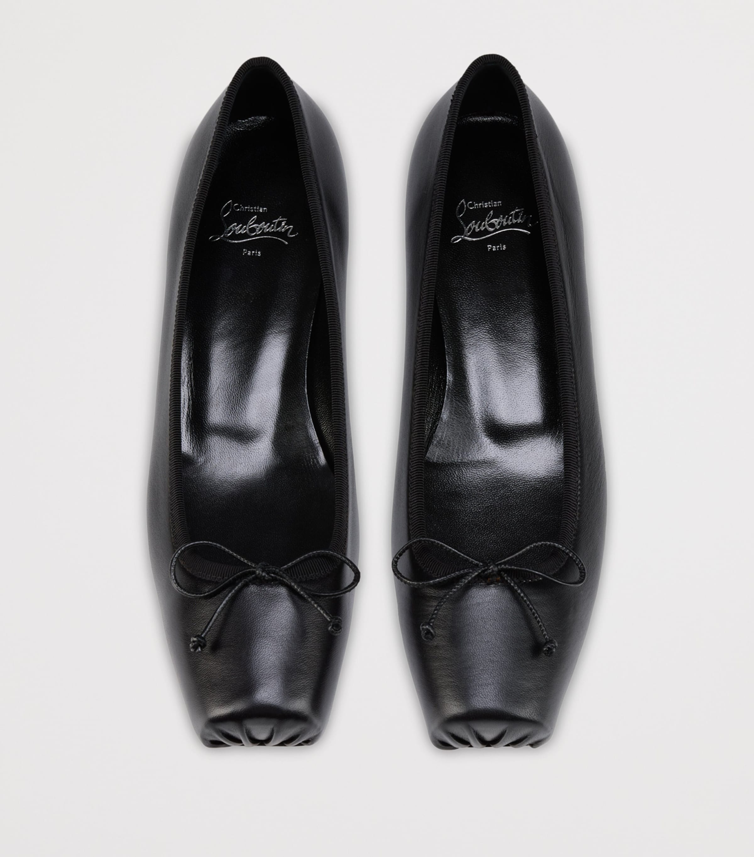 Christian Louboutin Womens Cassia Nodo Leather Ballet Flats Image 3