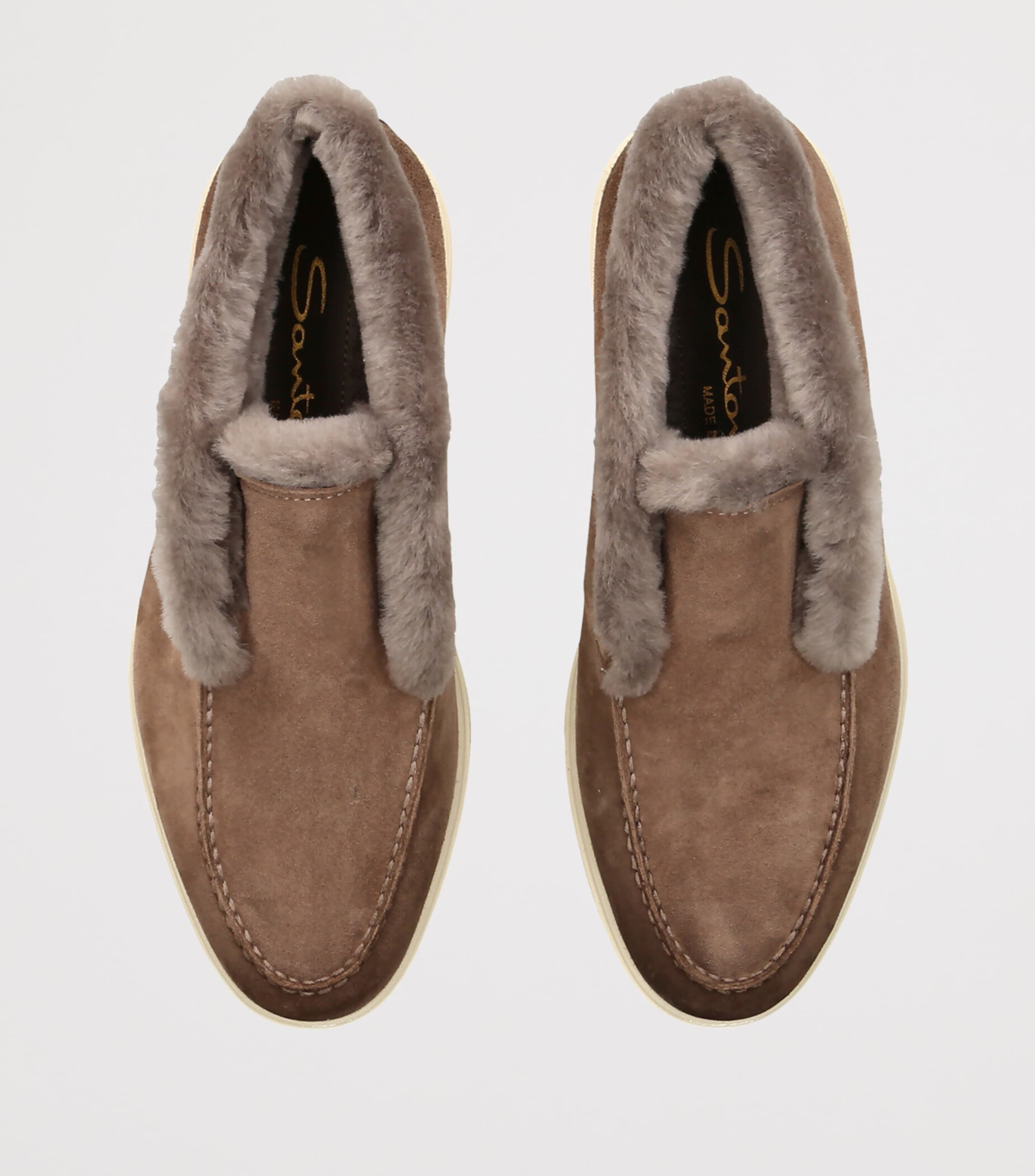 Santoni Suede Fortune Ankle Boots Rust Comb Image 3