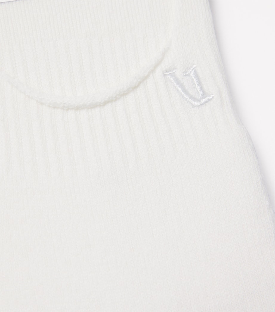 VUORI Mens No Show Performance Socks White Image 2