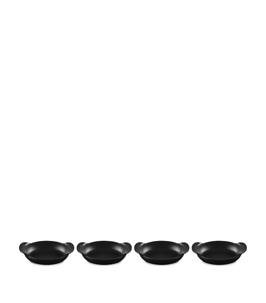 Set of 4 Cast Iron Gourmand Oval Mini Bakers (15cm) NO COLOUR Image 3