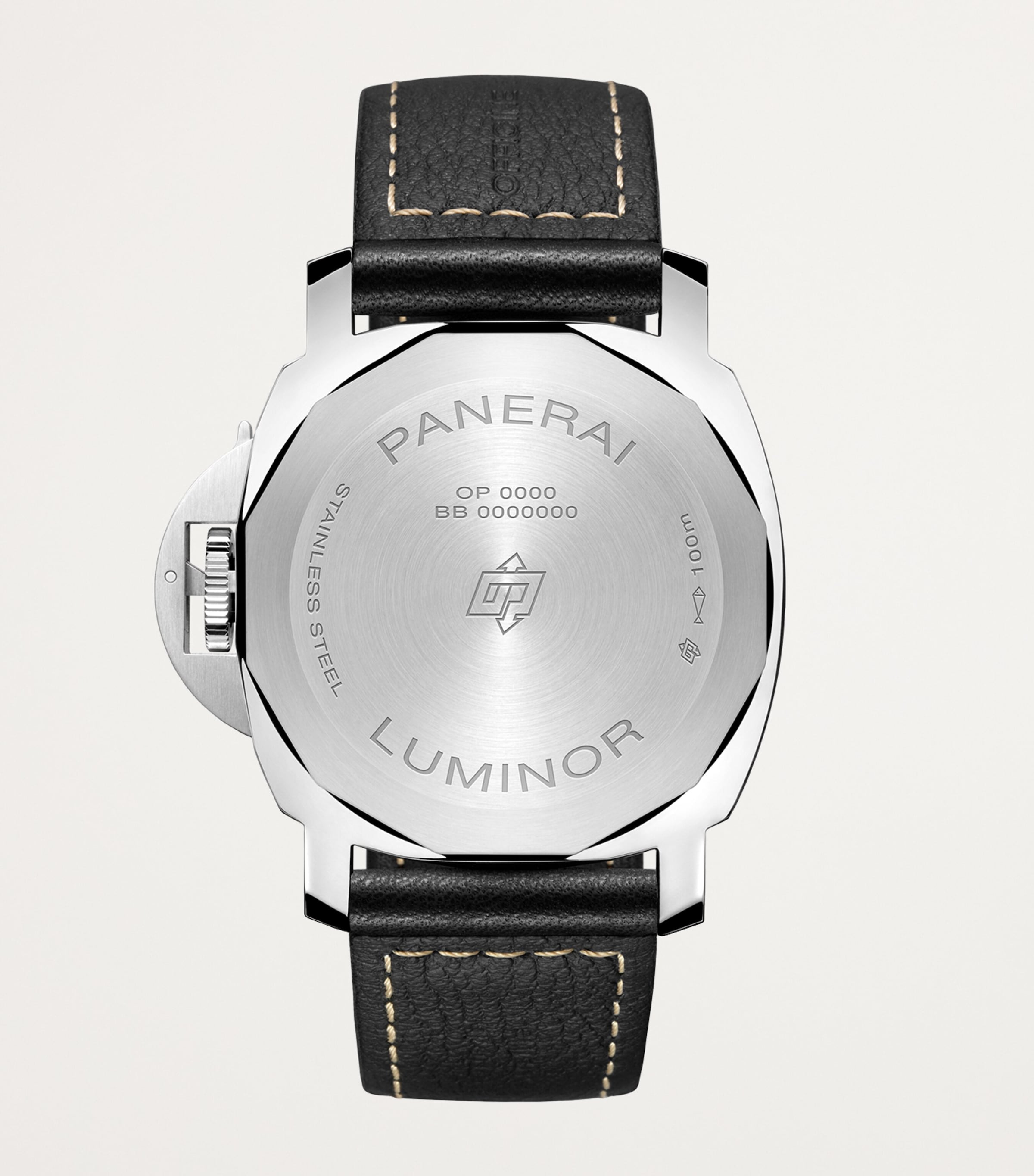 Panerai Stainless Steel Luminor Watch 44mm Black Image 2
