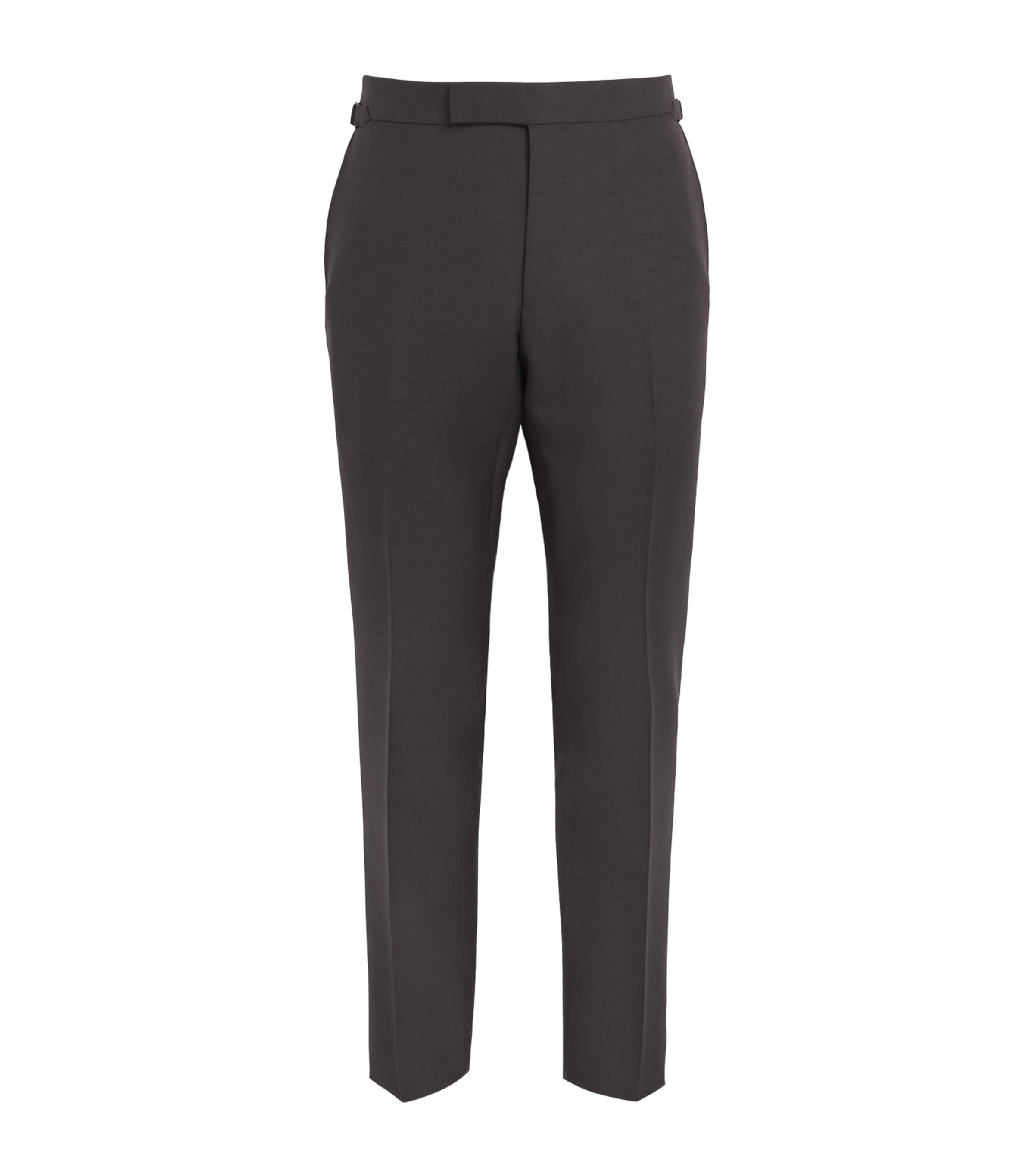 TOM FORD Mens Wool-Mohair Tailored Trousers Ecj Image 1