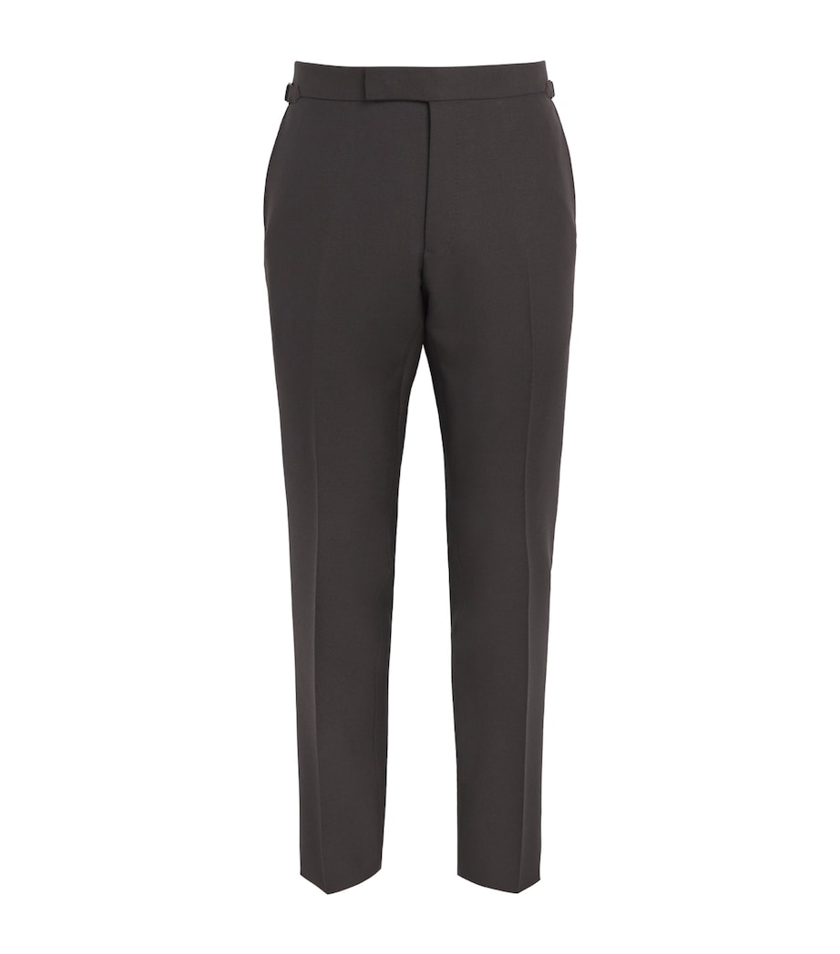 TOM FORD Mens Wool-Mohair Tailored Trousers Ecj Image 1