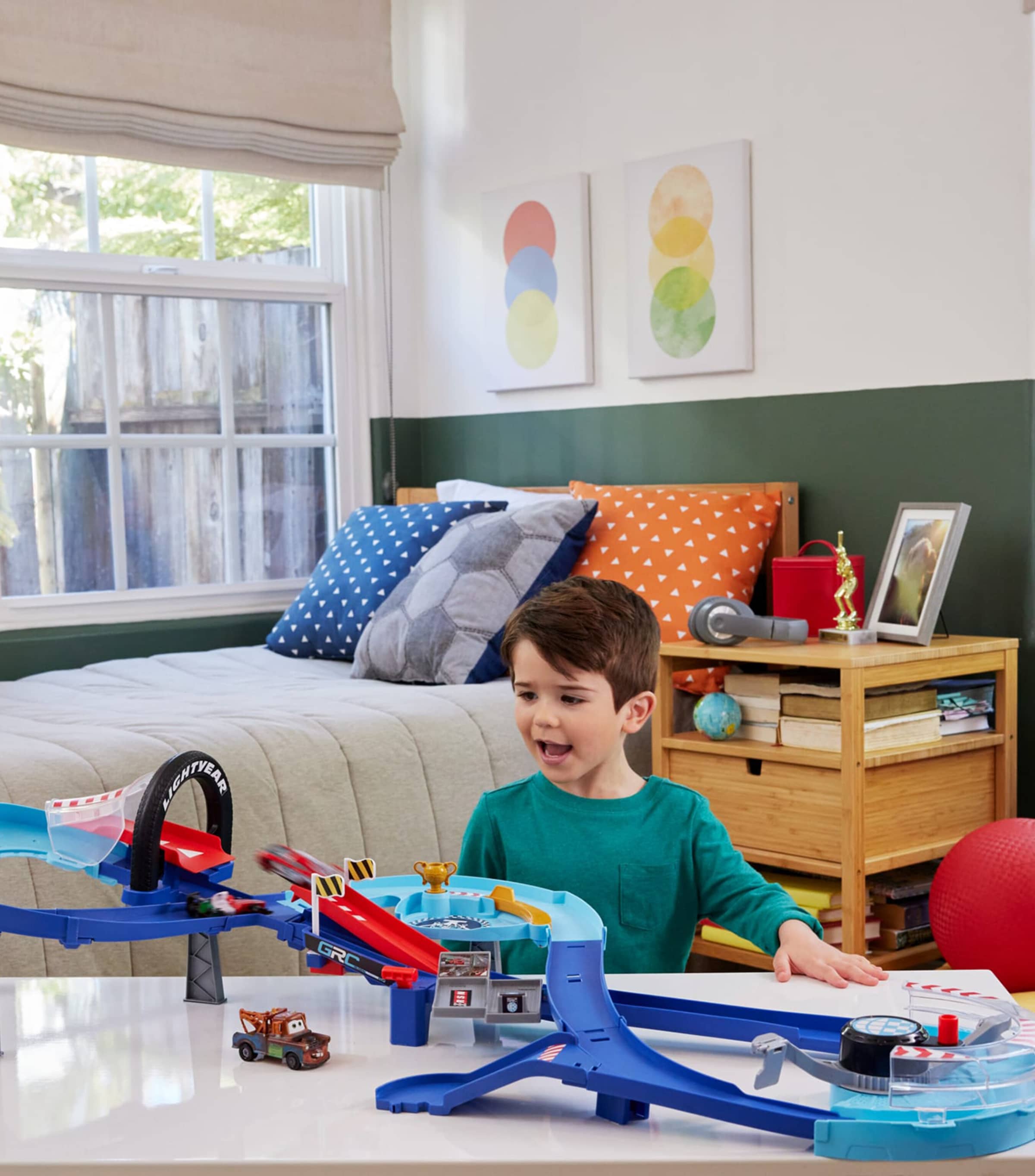 Disney Global Racers Cup Jumping Raceway Playset | Harrods US