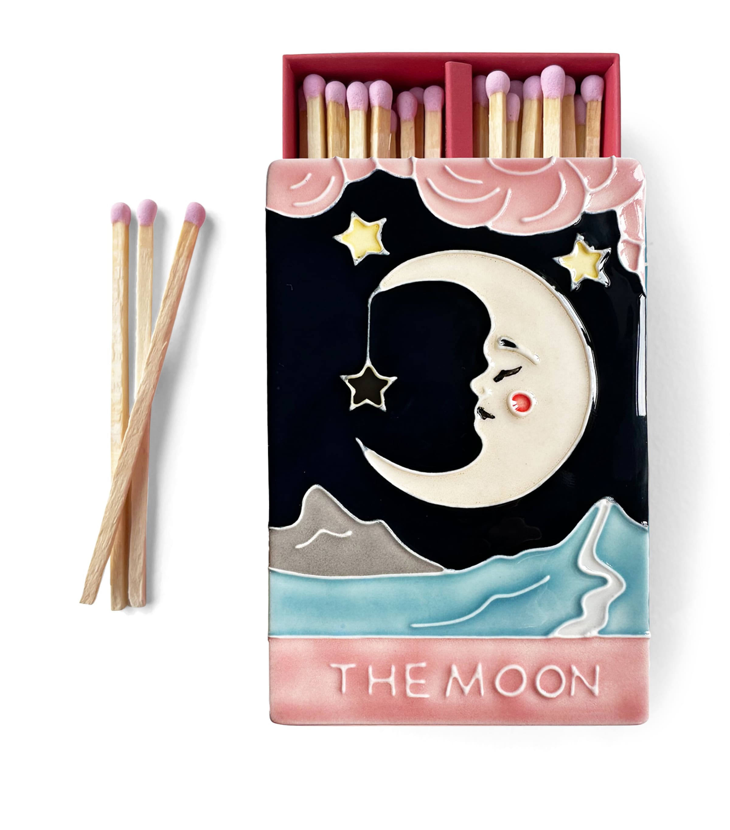 Jo Laing Ceramic Moon Matchbox