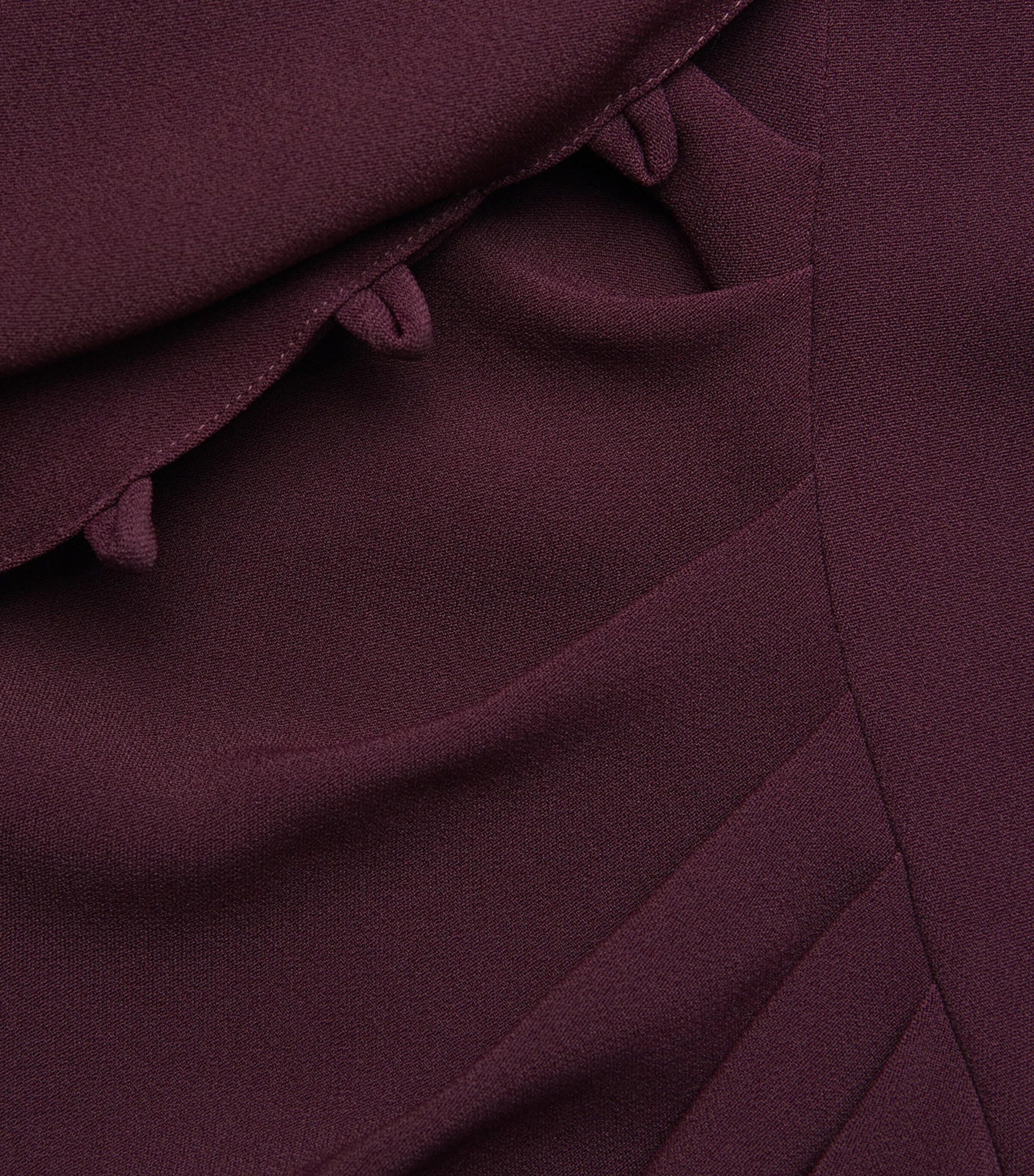 Satin Rouleaux Midi Dress 2757 MERLOT Image 5