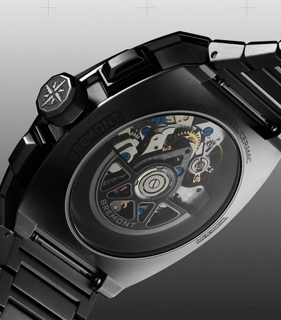 Bremont Stainless Steel Supernova Chronograph Watch 41mm Black Image 3