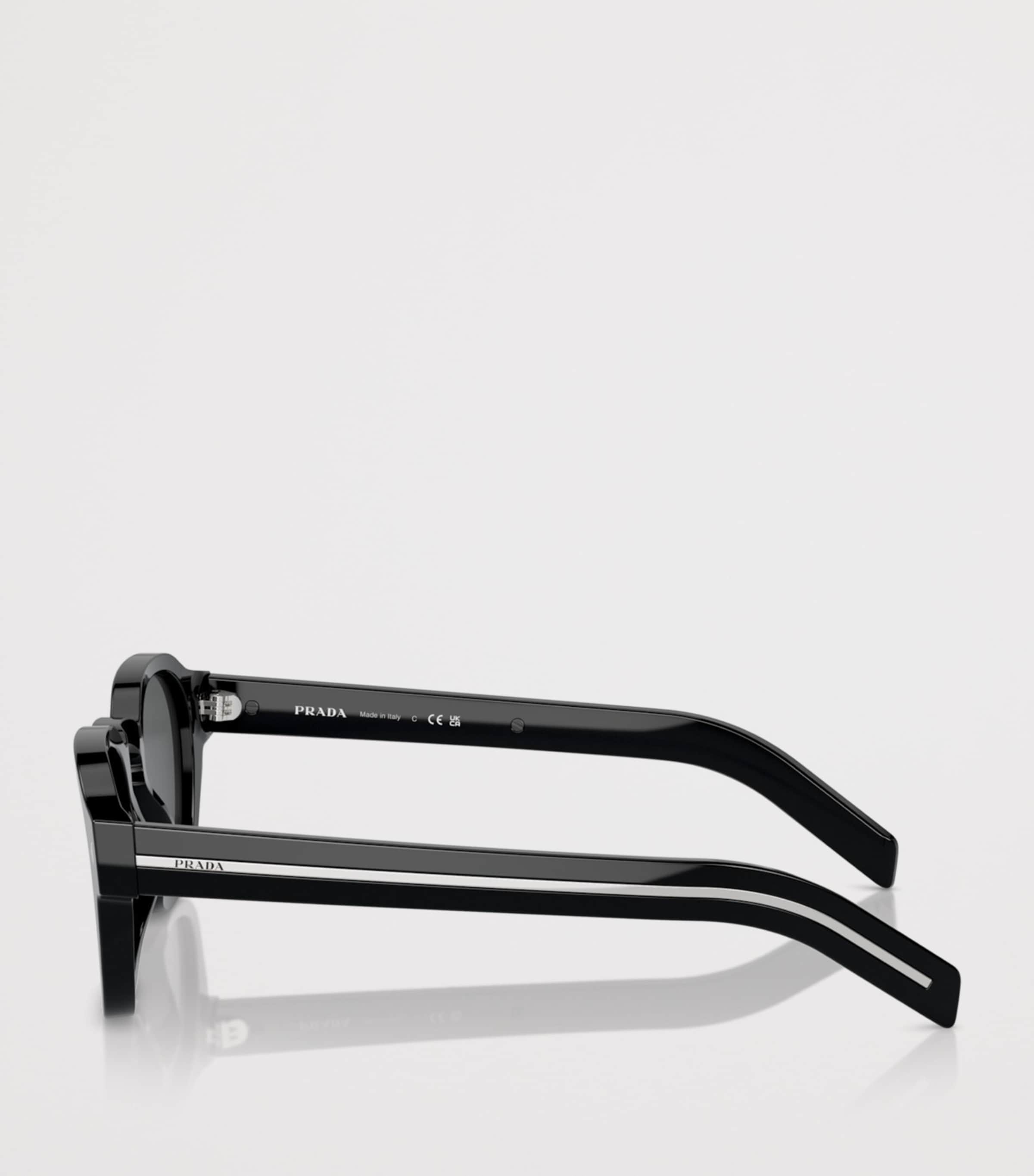 Prada Acetate Phantos Sunglasses Black Image 3
