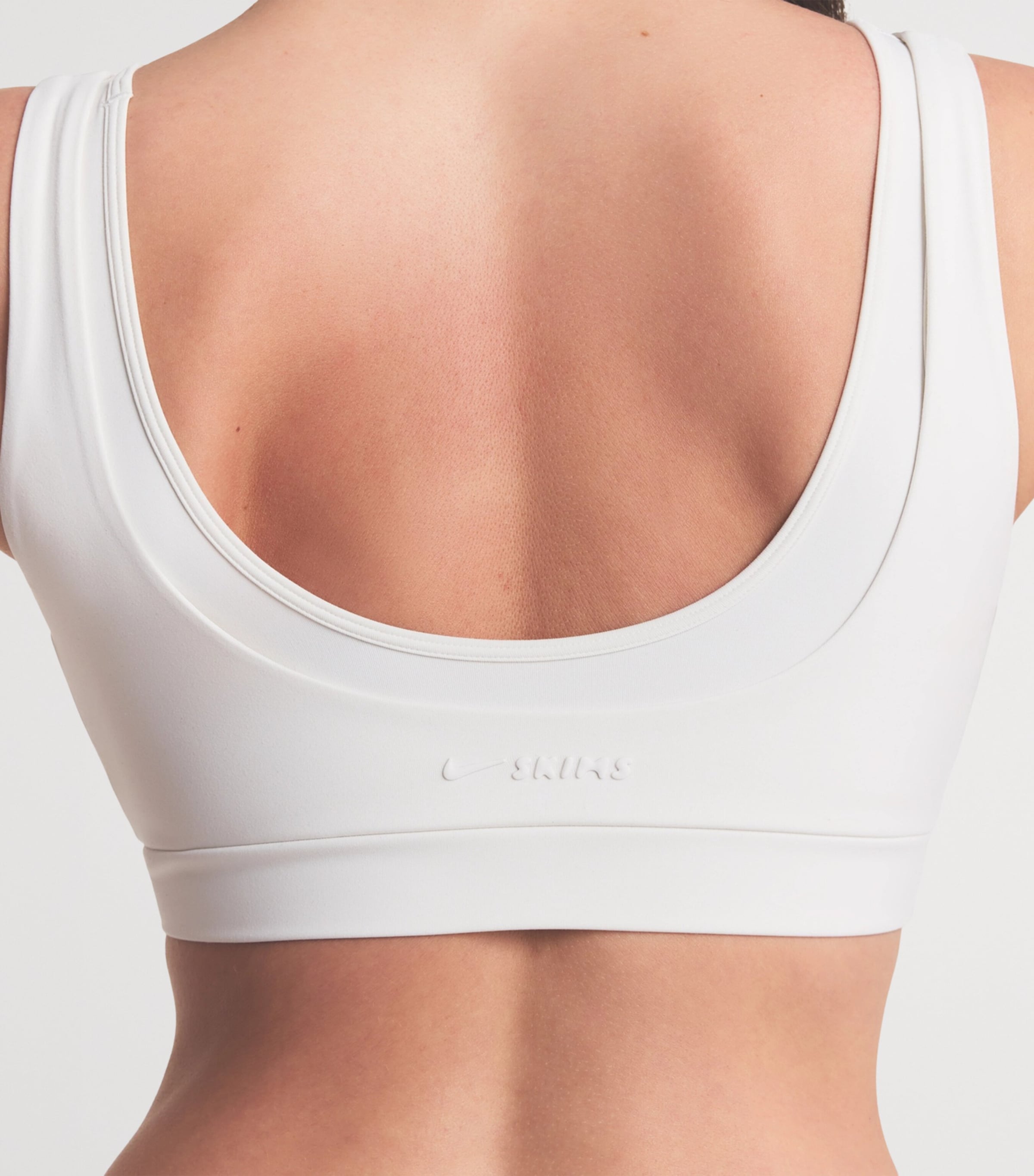NikeSKIMS Womens NikeSKIMS Double Strap Scoop Sports Bra Ivory Image 3