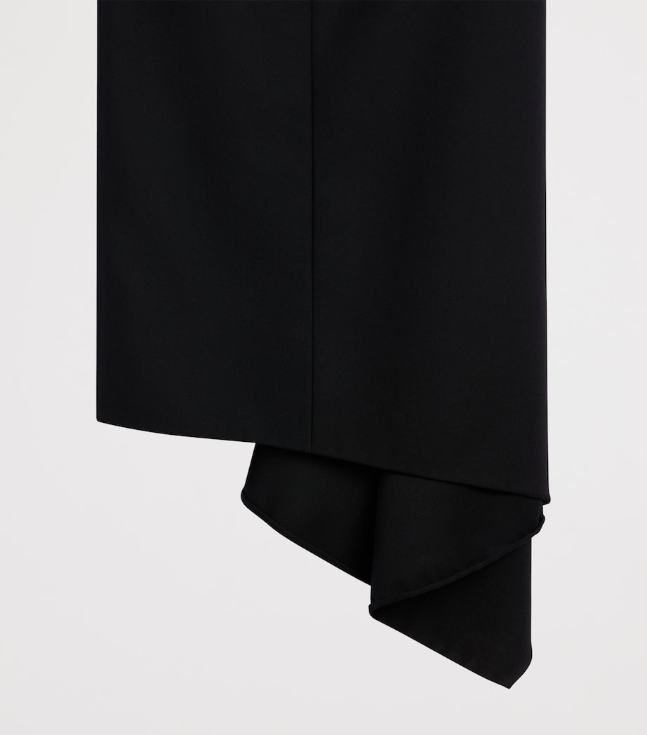 Givenchy Womens Wool Slashed Midi Skirt Image 6