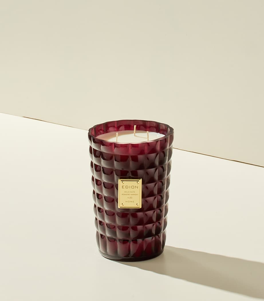 EDION Cello Suite No.23 Rosastro Harmony Candle (500g) Burgundy Image 2