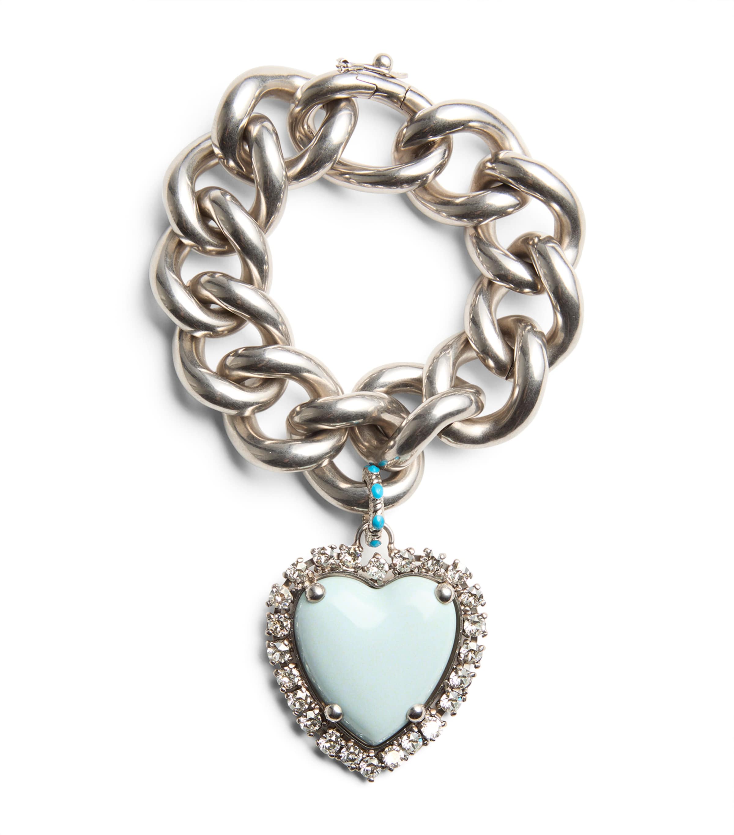 VIP【送料関税込】VALENTINO GARAVANI COEUR  BRACELET Valentino Garavani Metal, Resin and Swarovski Crystal Coeur