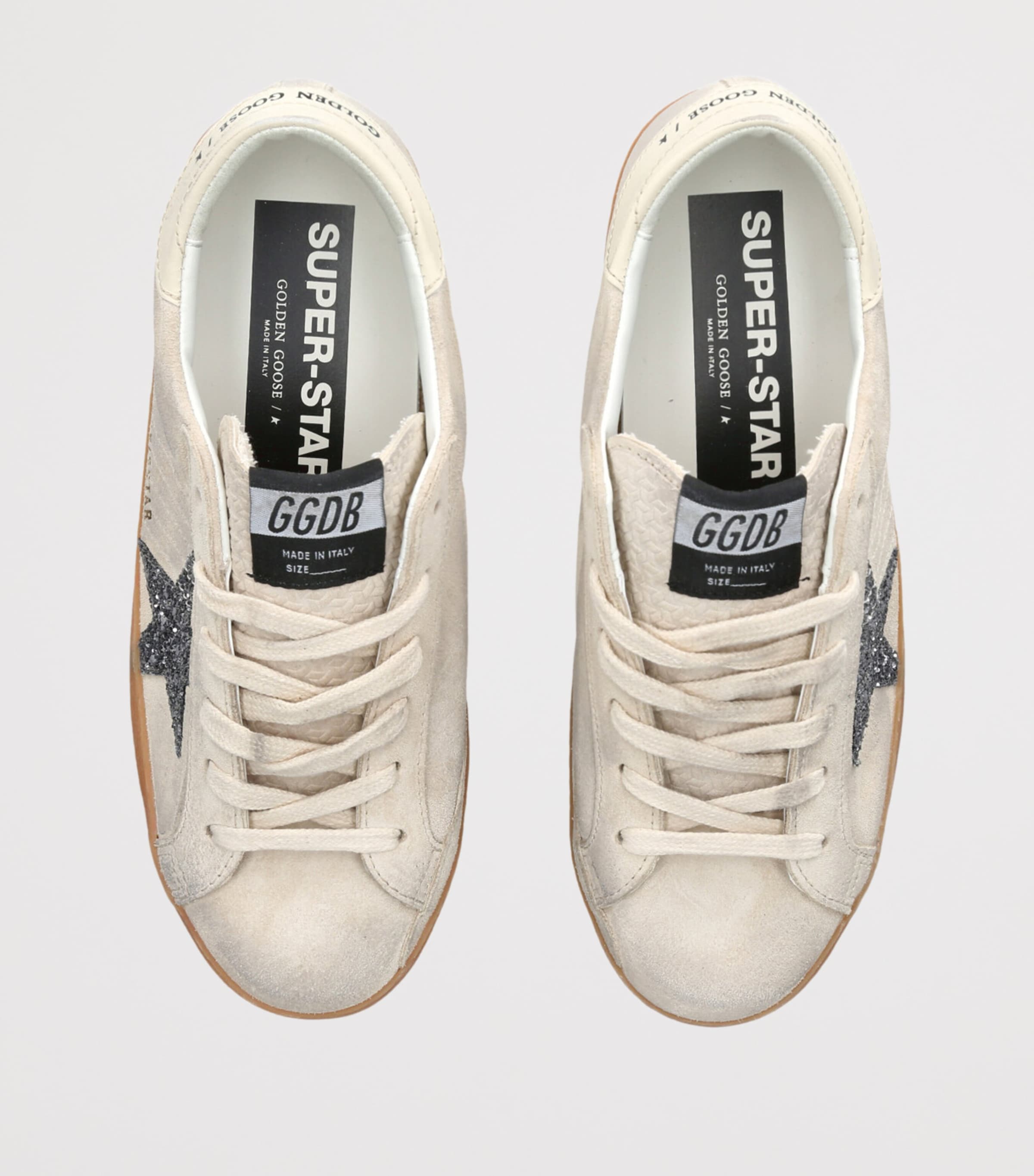 Golden Goose Leather Super-Star Sneakers Taupe Image 4