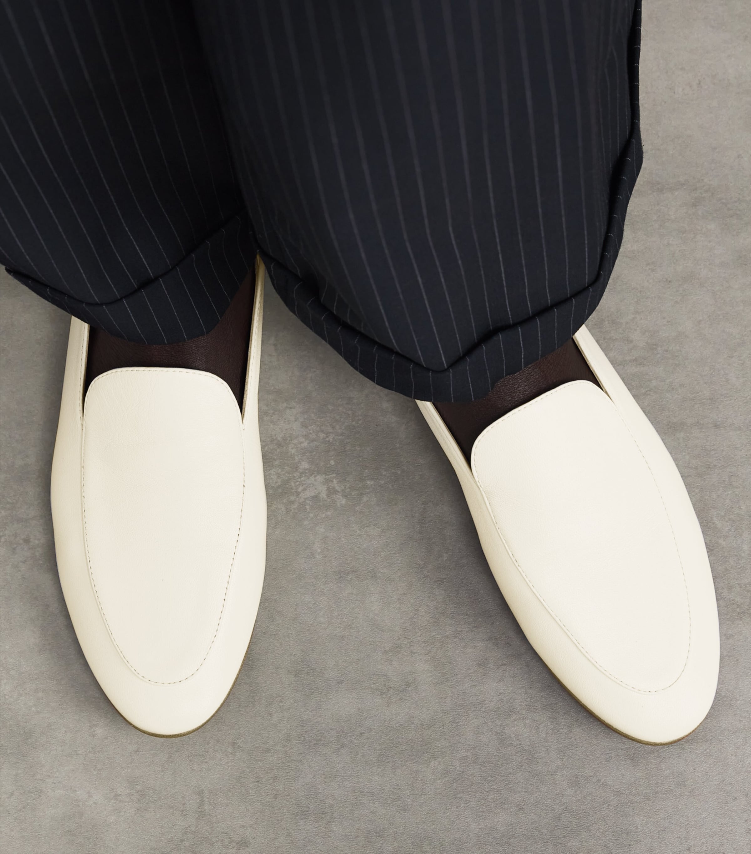 Leather Gio Loafers WHITE Image 2