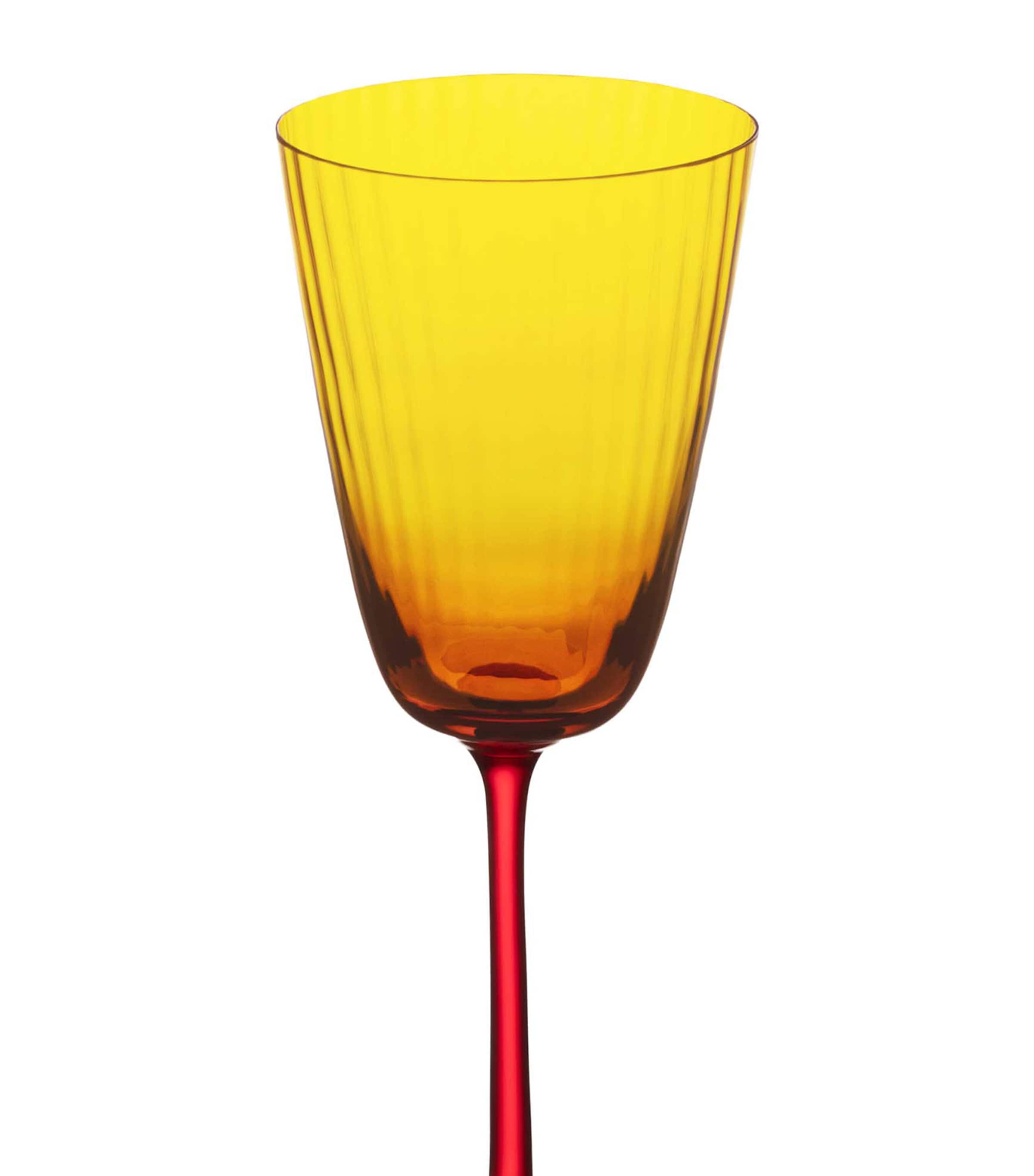 Dolce&Gabbana Casa Carretto Wine Glass Giallo/rosso/b Image 2