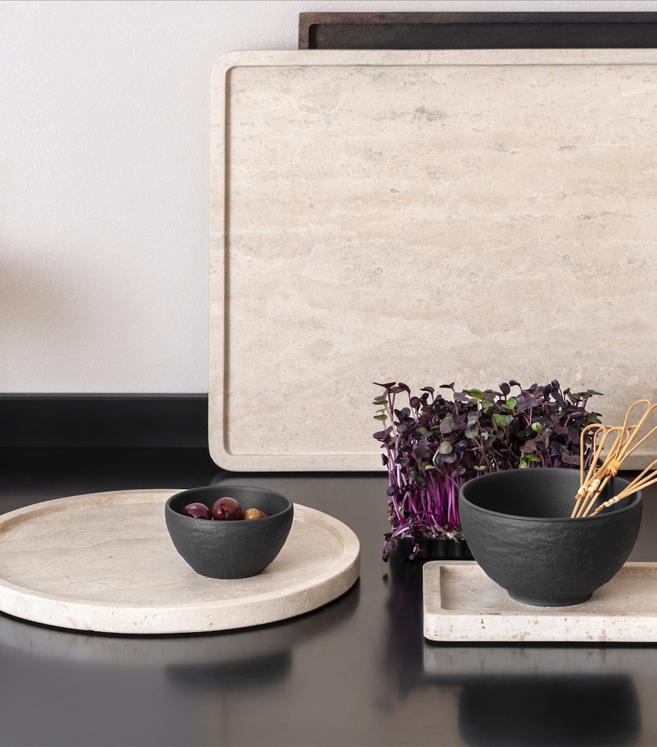 Earthenware Manufacture Travertine Serving Platter (25.5cm) BEIGE Image 3