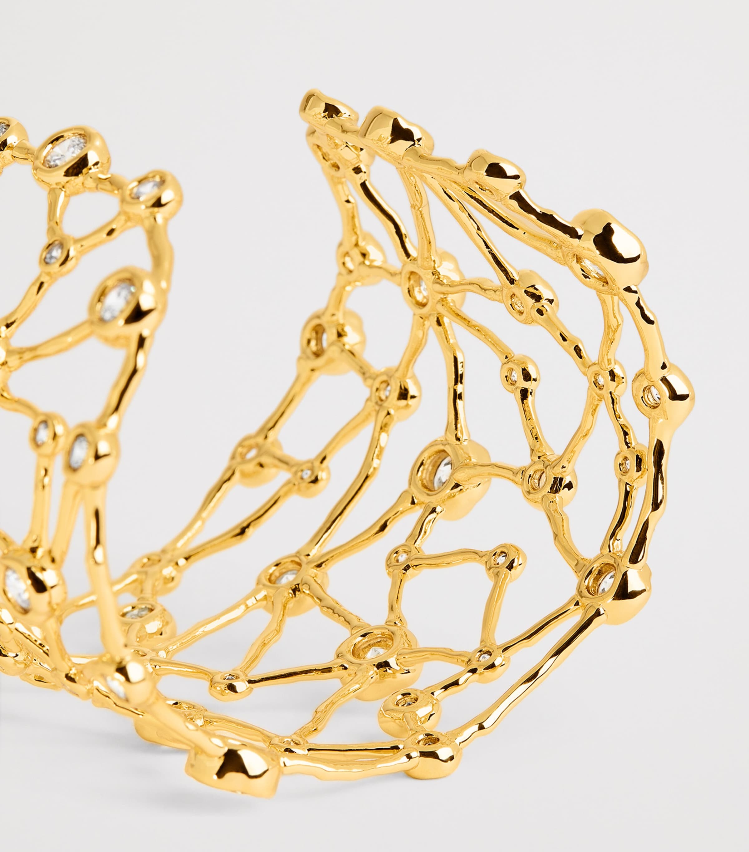 Gold-Plated Asterales Celestial Cuff Bracelet GOLD Image 4