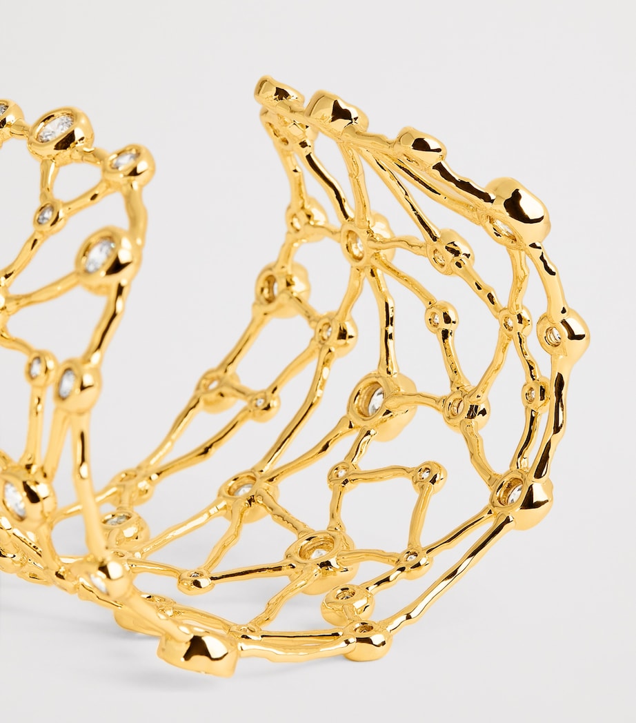 Gold-Plated Asterales Celestial Cuff Bracelet GOLD Image 4