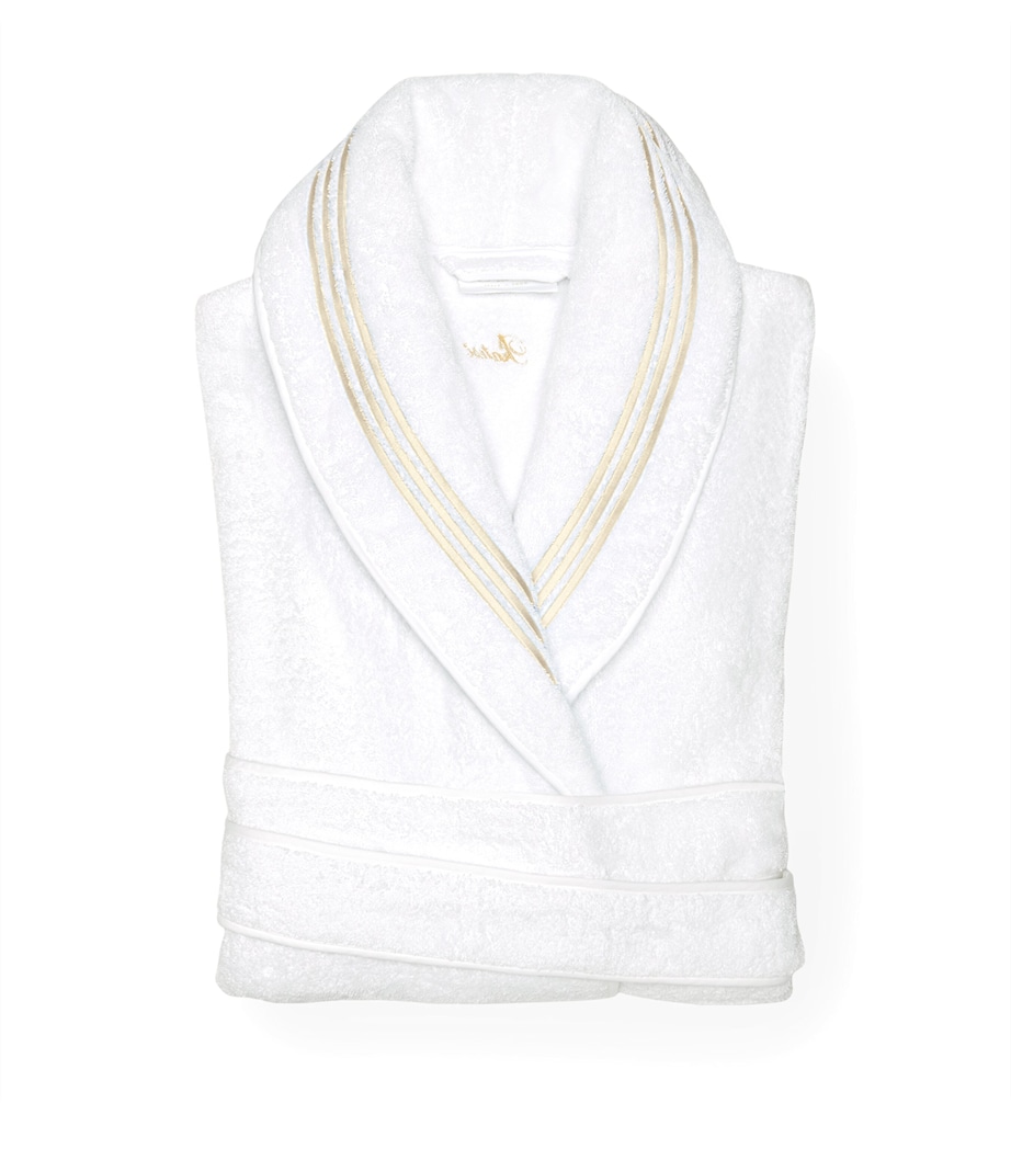 Cotton Tre Righ Robe (Large) WHITE/BEIGE Image 1