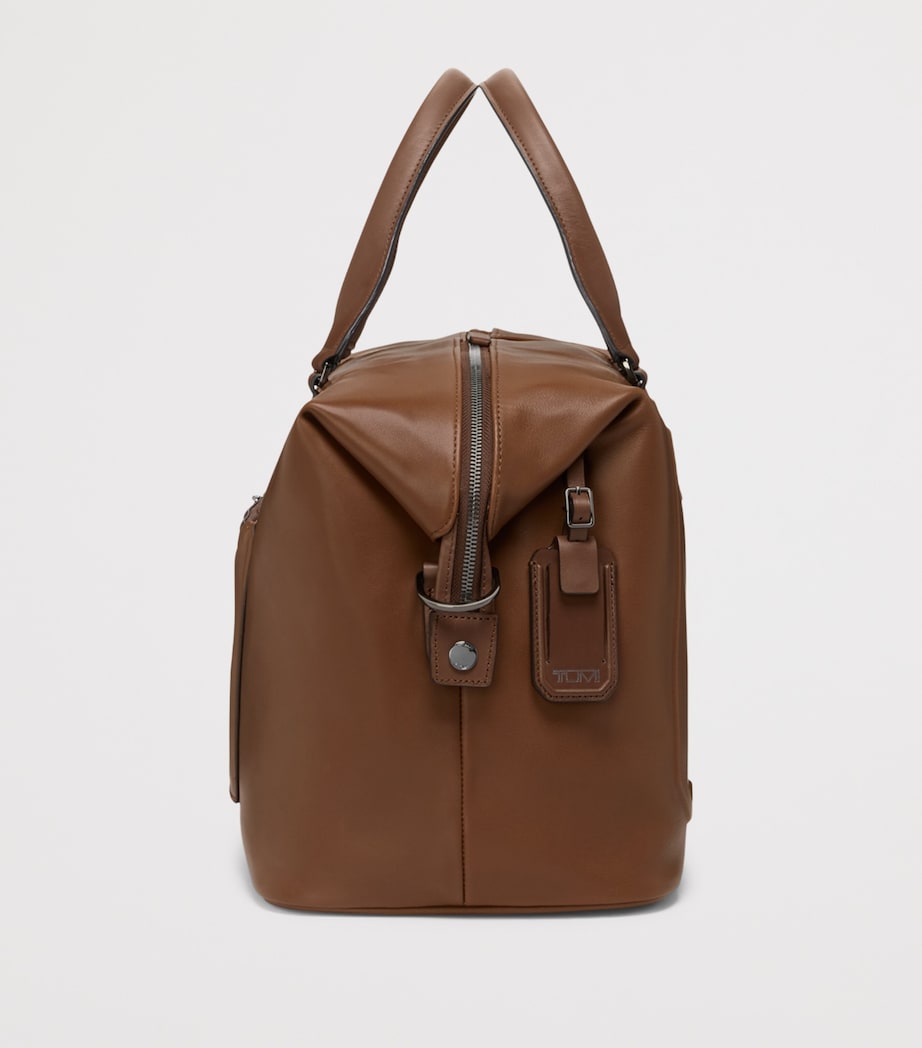 Tumi Leather Nelson Duffle Bag (52cm) Cognac Bombe Image 4
