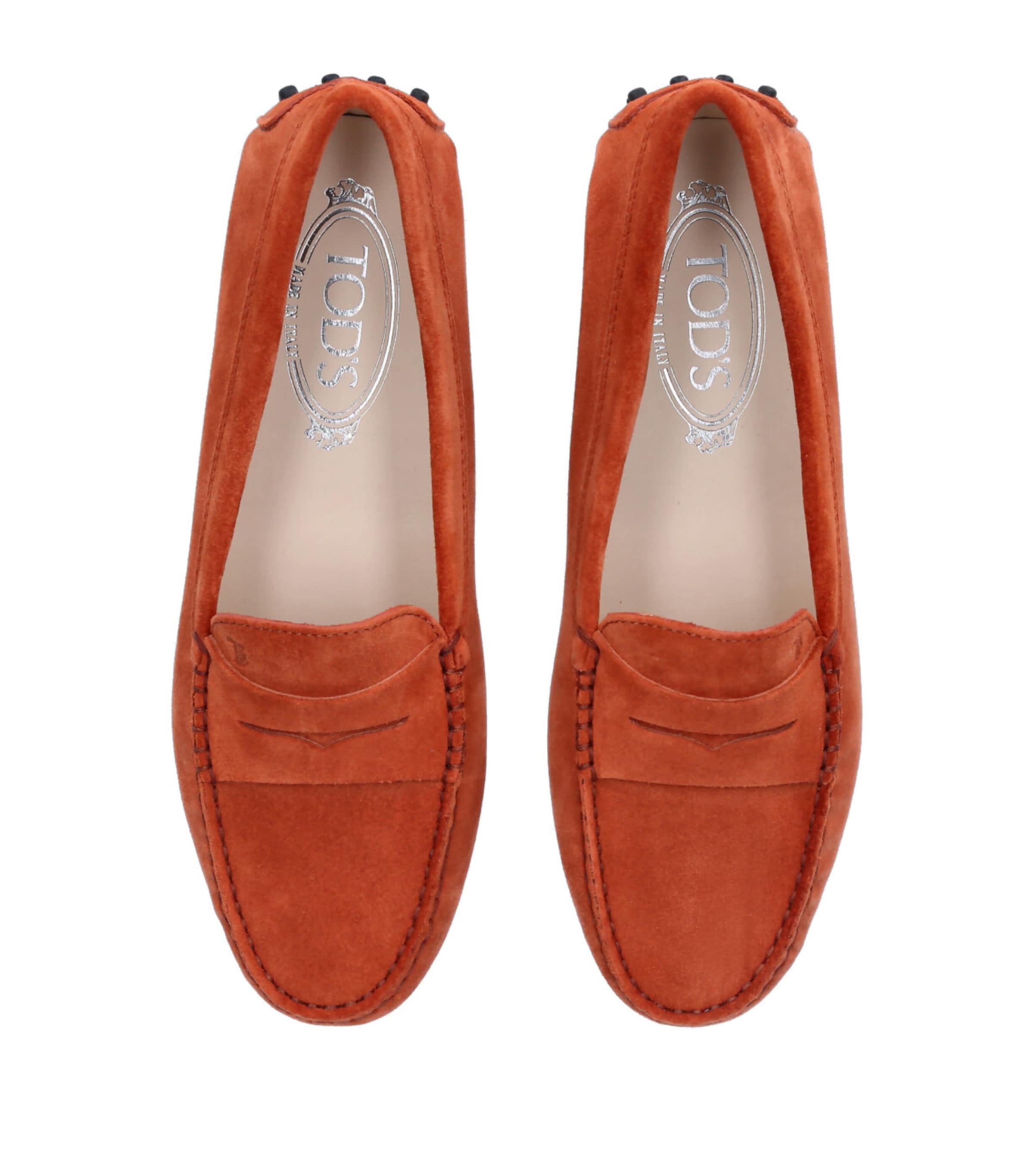 Suede Mocassino Driving Shoes ORANGE Image 4