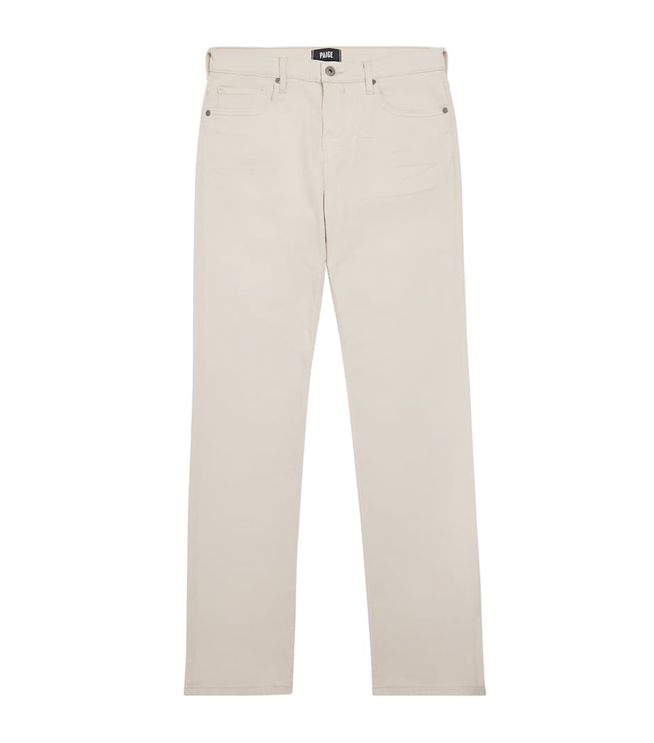 PAIGE Mens Normandie Straight Jeans Sea Shell Image 1