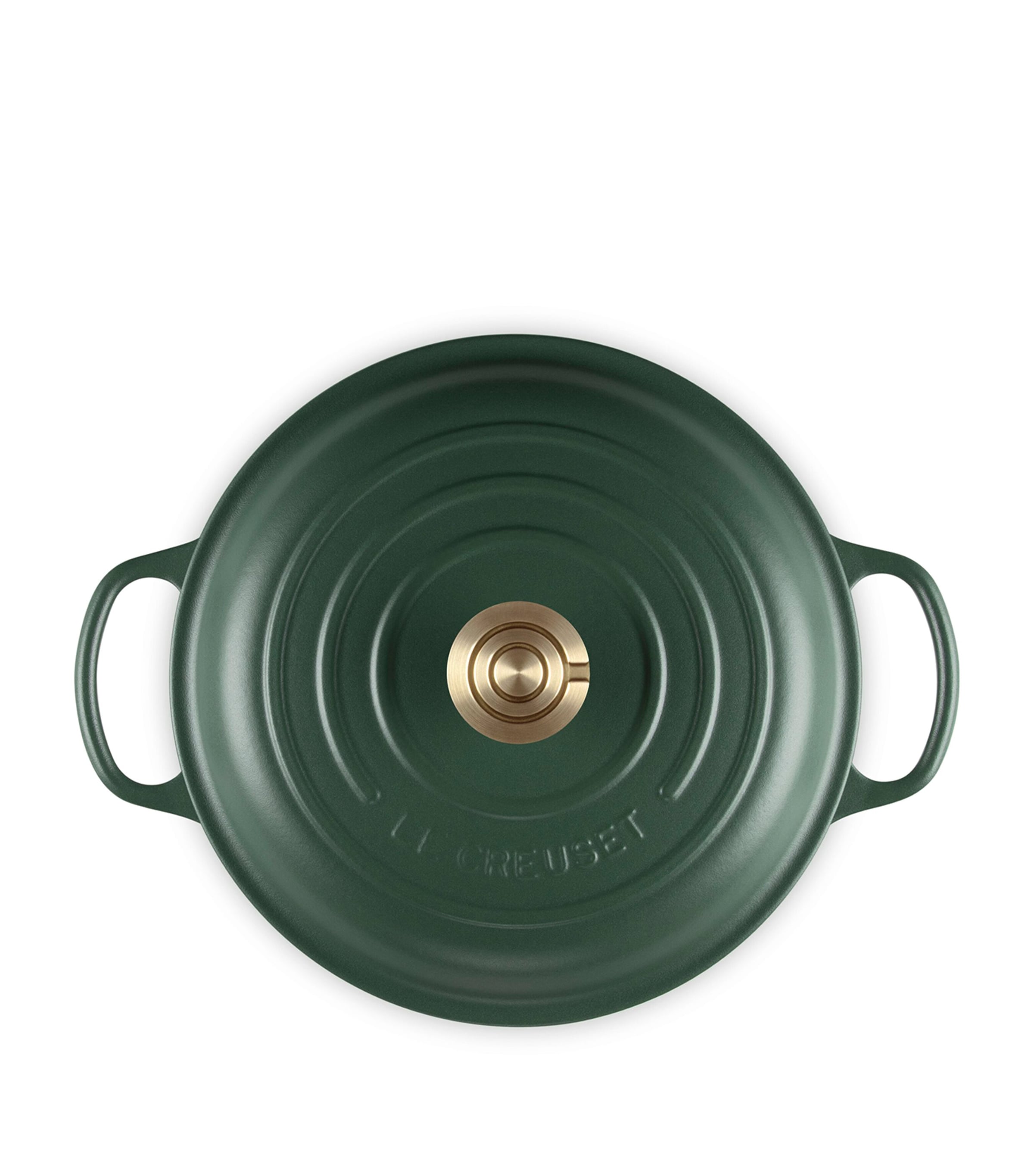 Le Creuset Cast Iron Shallow Round Casserole Dish (26cm) Green Image 5