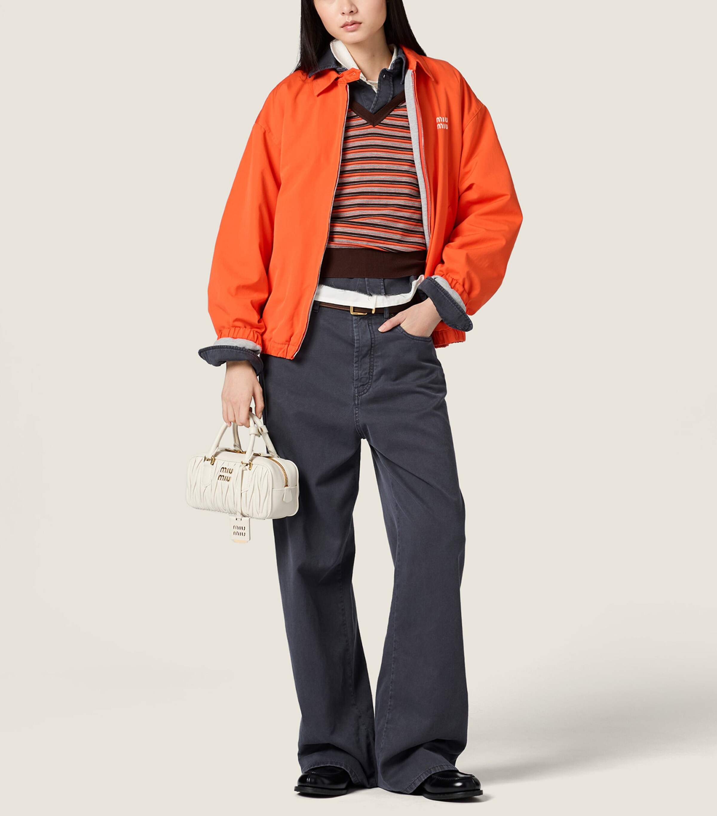 Miu Miu Womens Wool Stripe Sweater Vest Image 2