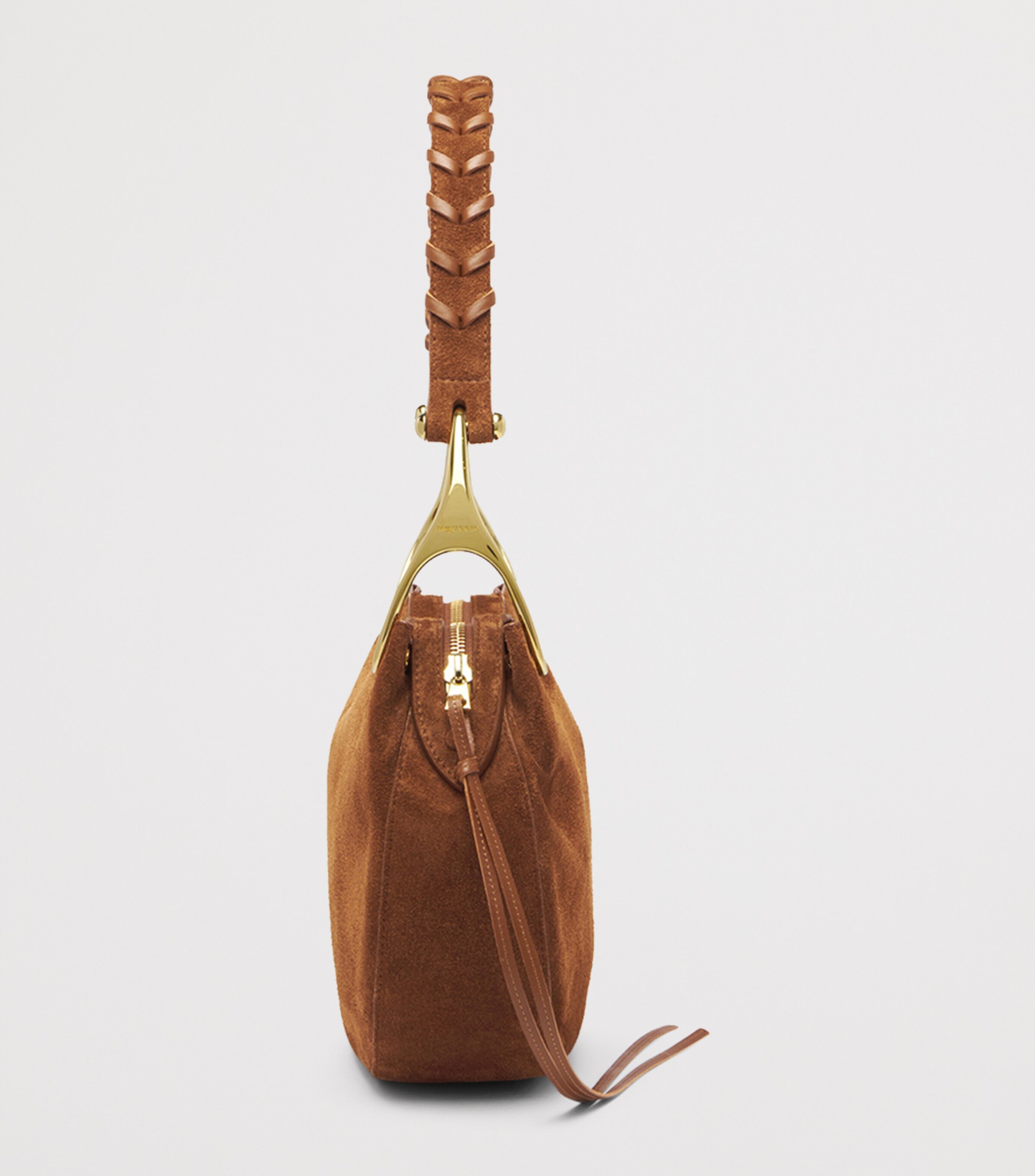 McQueen Suede Wishbone Shoulder Bag Image 3