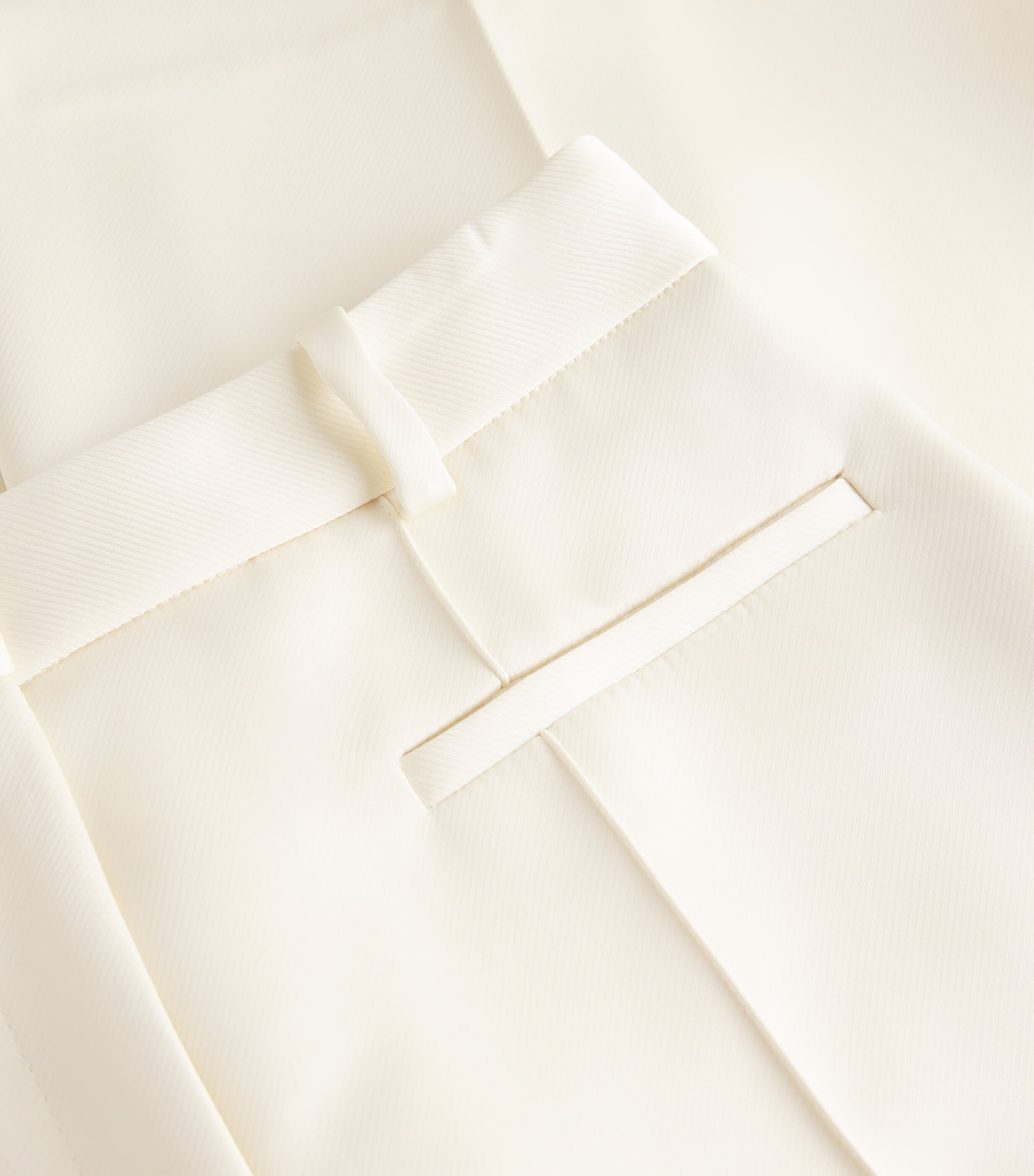 Satin Wide-Leg Tailored Trousers IVORY Image 5