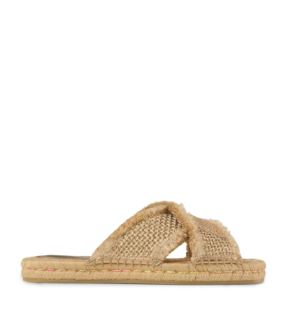 Raffia Aciel Sandals GOLD/DARK CAPPUCCINO Image 1