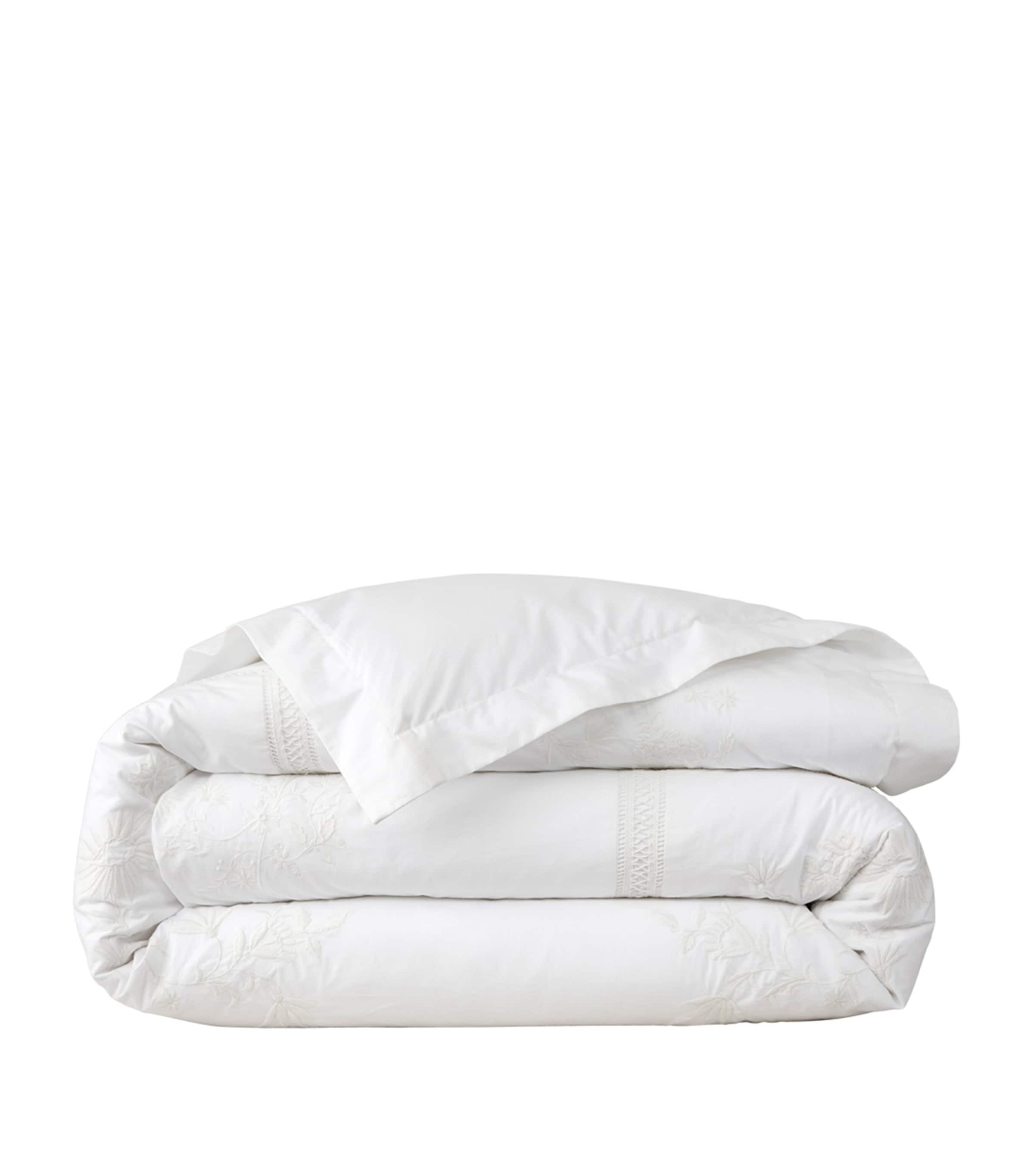 Ralph Lauren Home Meadow Lane Super King Duvet Cover (260cm x 220cm) White Image 1