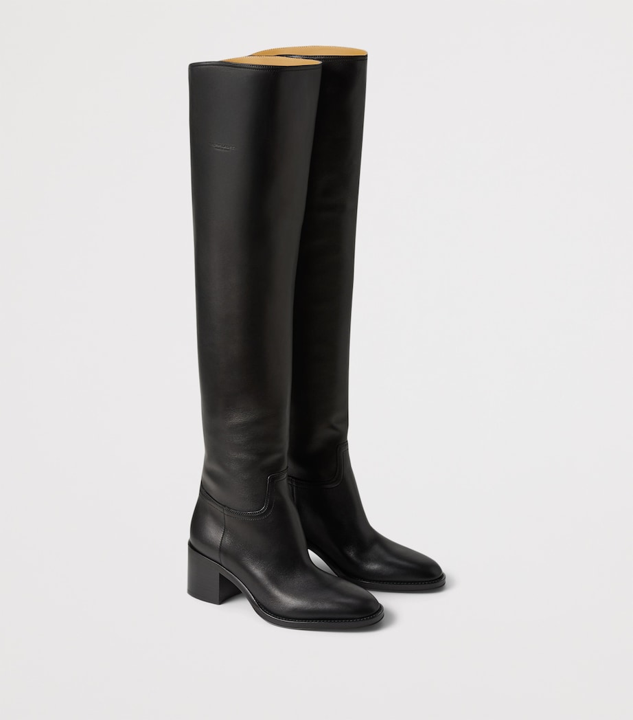 Leather Barnet Boots 55 BLACK Image 2