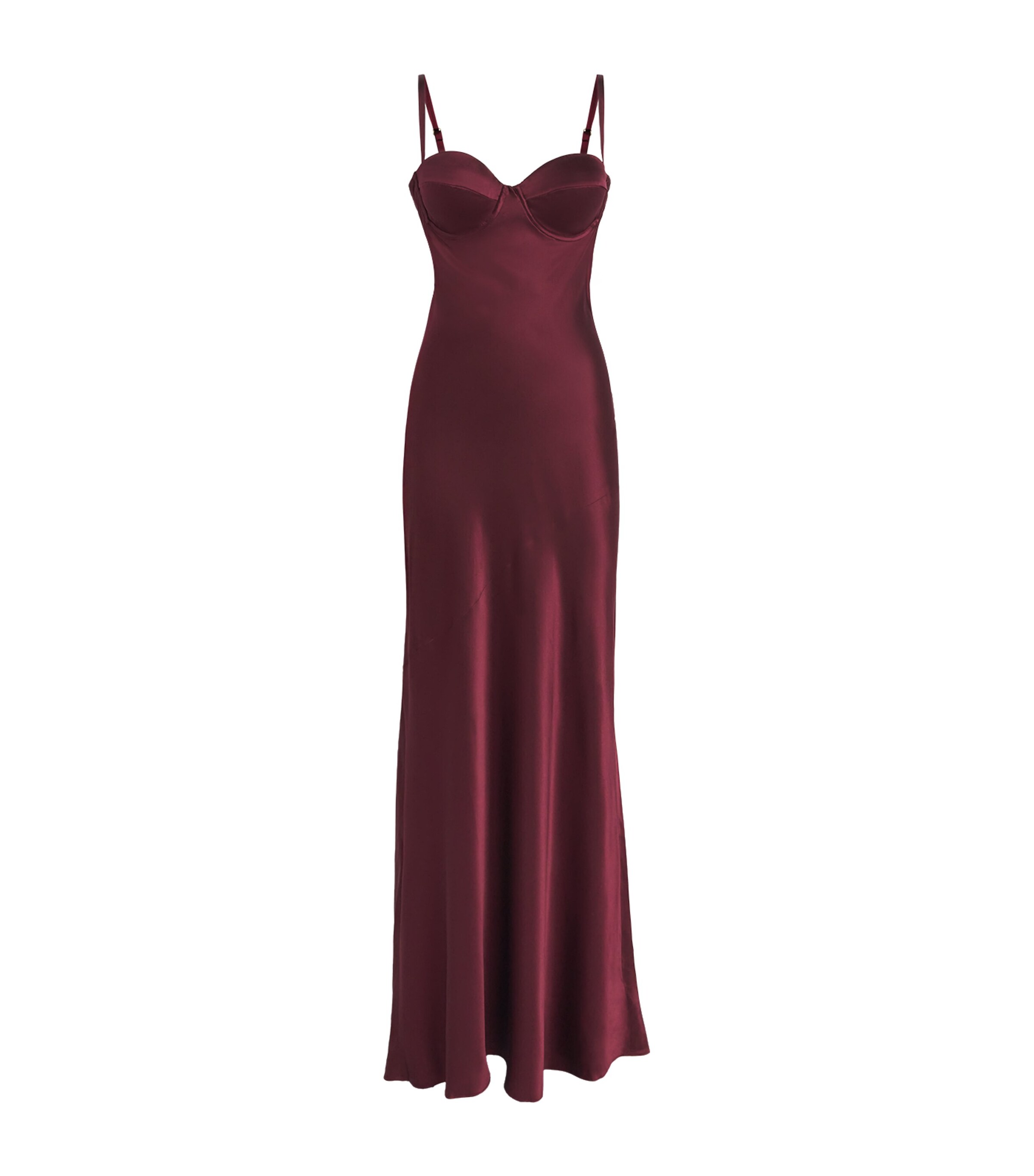 Silk Sayla Maxi Dress DARK PORT DKPO Image 1
