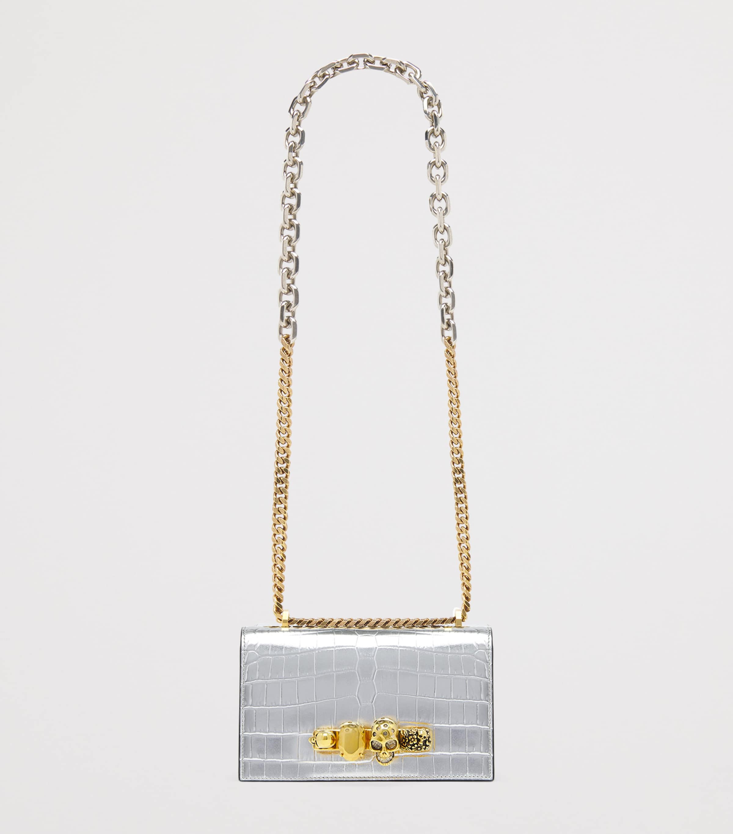 Mini Leather Jewelled Satchel 1402 Image 4