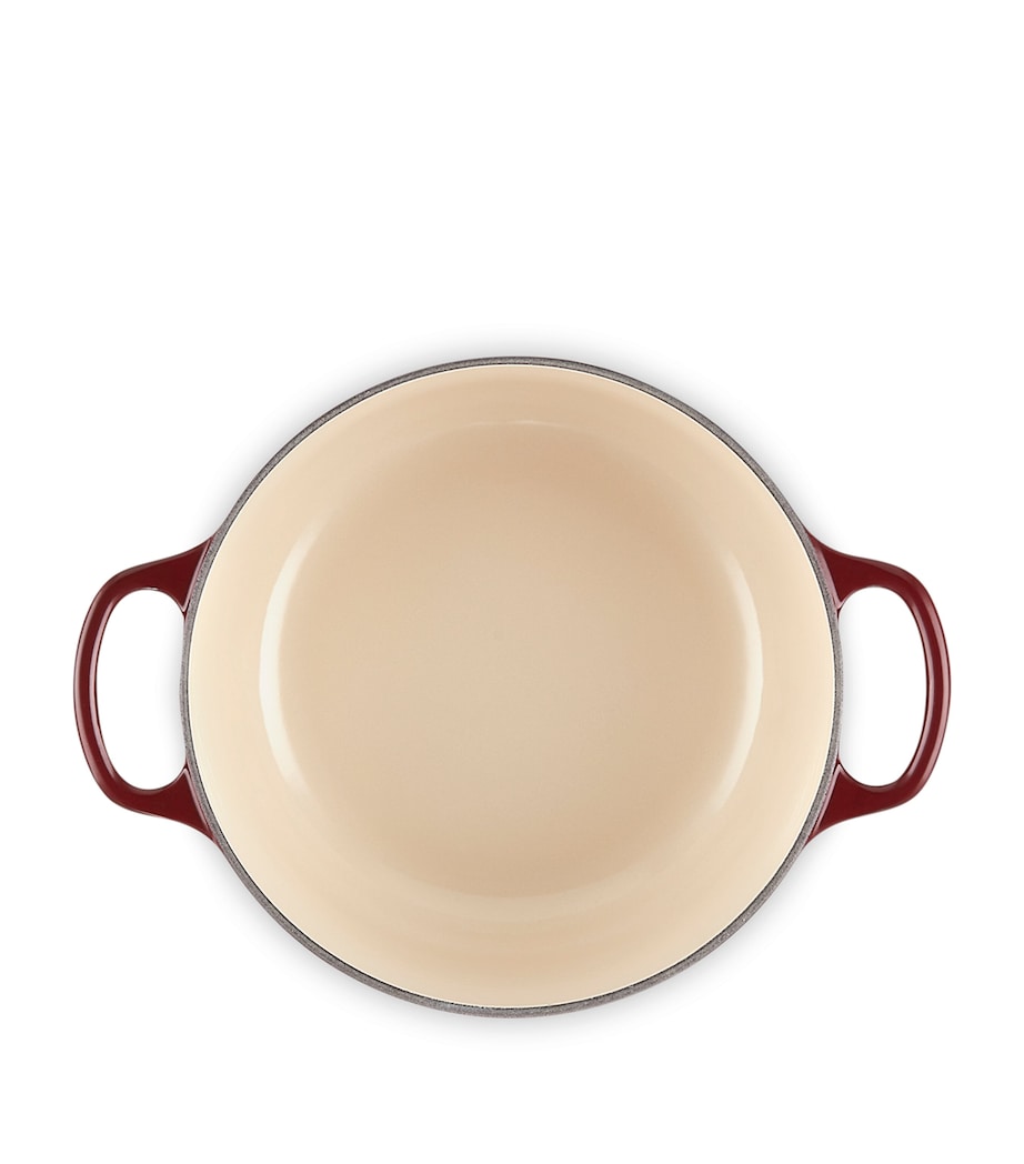 Cast Iron Round Casserole Dish (20cm) GARNET Image 3
